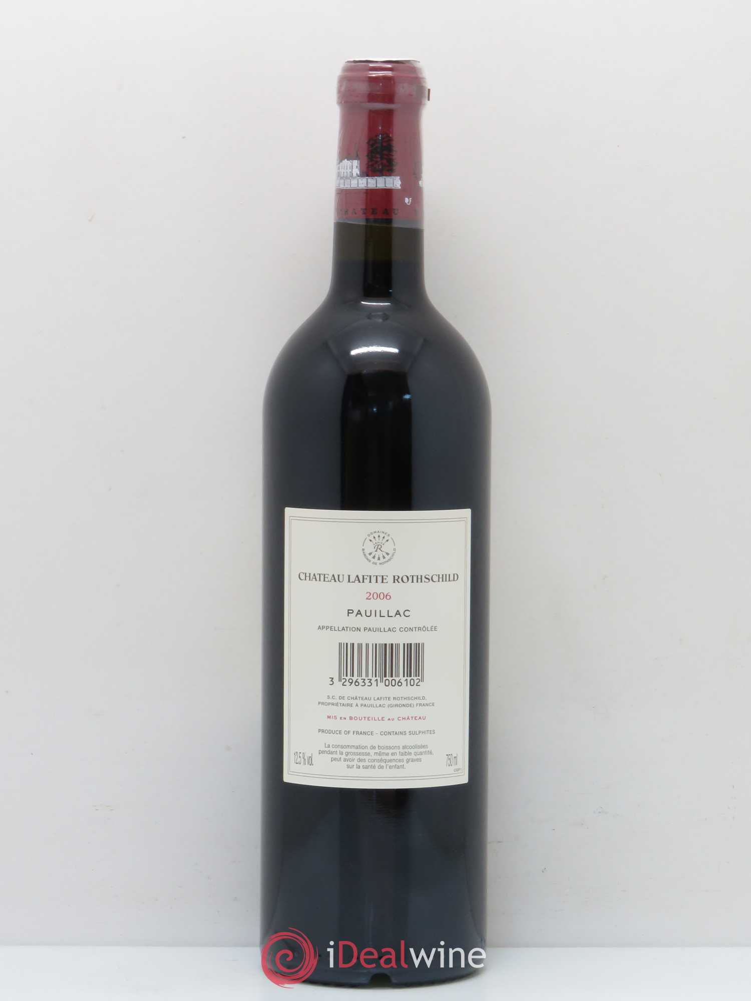 Château Lafite Rothschild 1er Grand Cru Classé 2006 - Lot de 1 bouteille - 1
