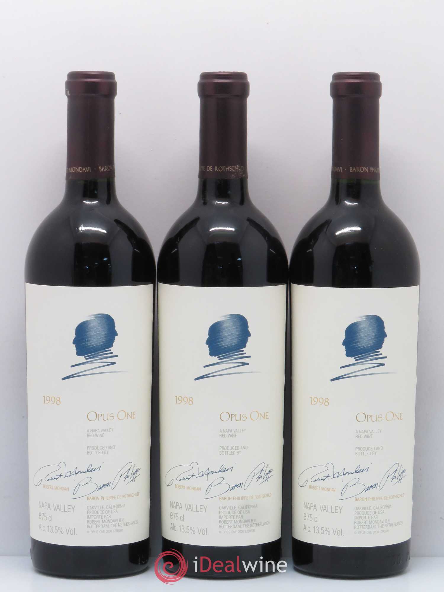 Napa Valley Opus One Robert Mondavi 1998 - Lot de 6 bouteilles - 2