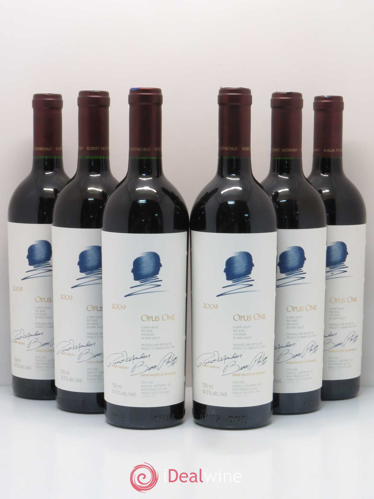 Napa Valley Opus One Robert Mondavi 2009 - Lot de 6 bouteilles - 0
