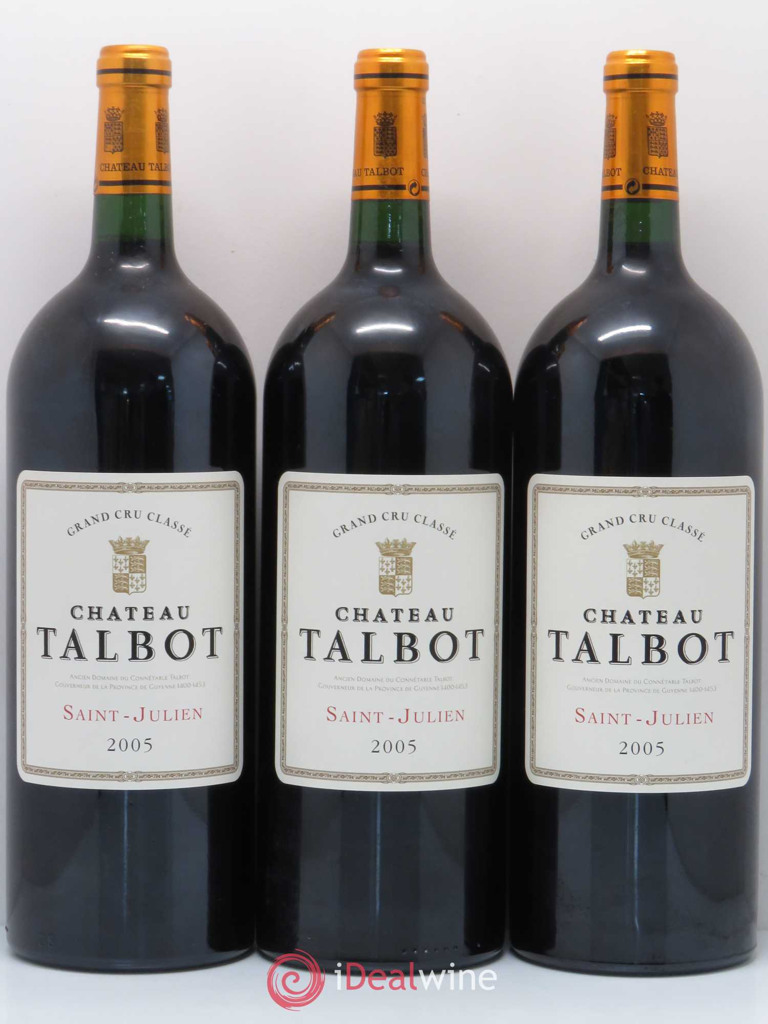 Château Talbot 4ème Grand Cru Classé 2005 - Lot de 6 magnums - 2