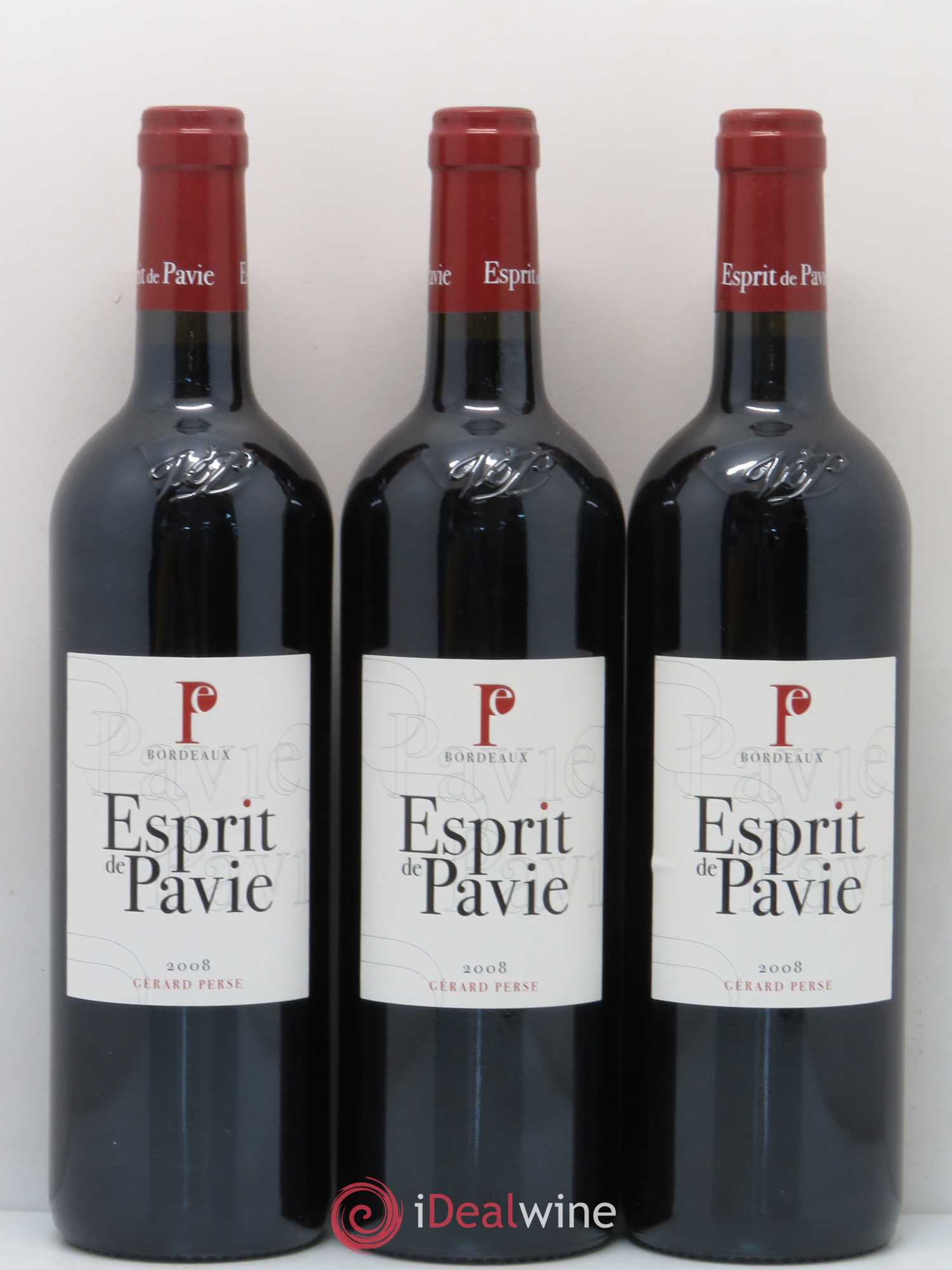 Bordeaux Esprit de Pavie 2008 - Lot de 6 bouteilles - 1