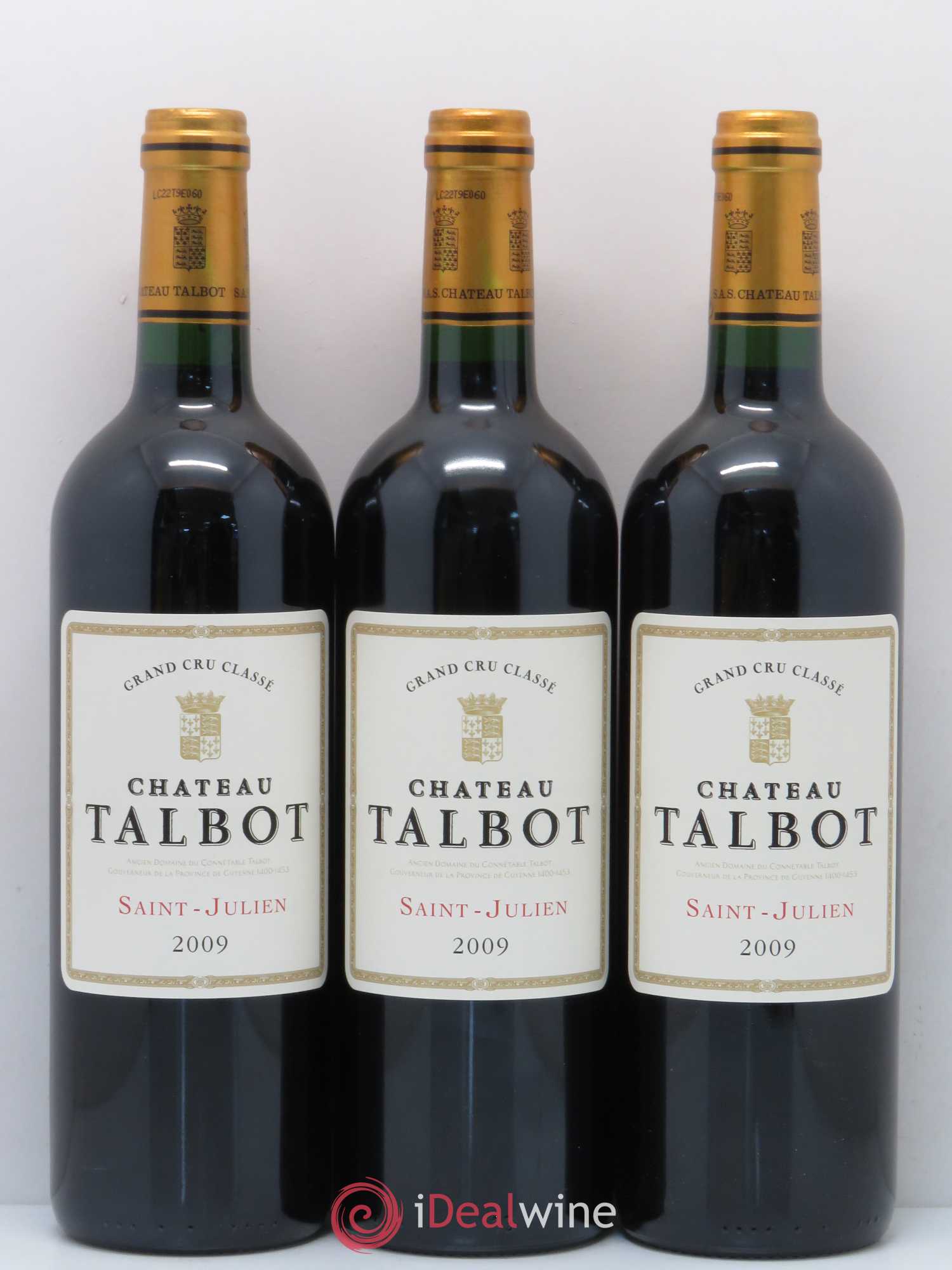 Château Talbot 4ème Grand Cru Classé 2009 - Lot de 6 bouteilles - 2