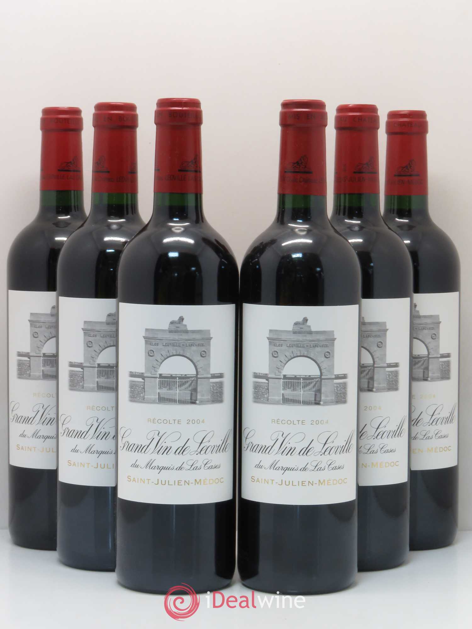 Château Léoville Las Cases 2ème Grand Cru Classé 2004 - Lot de 6 bouteilles - 0