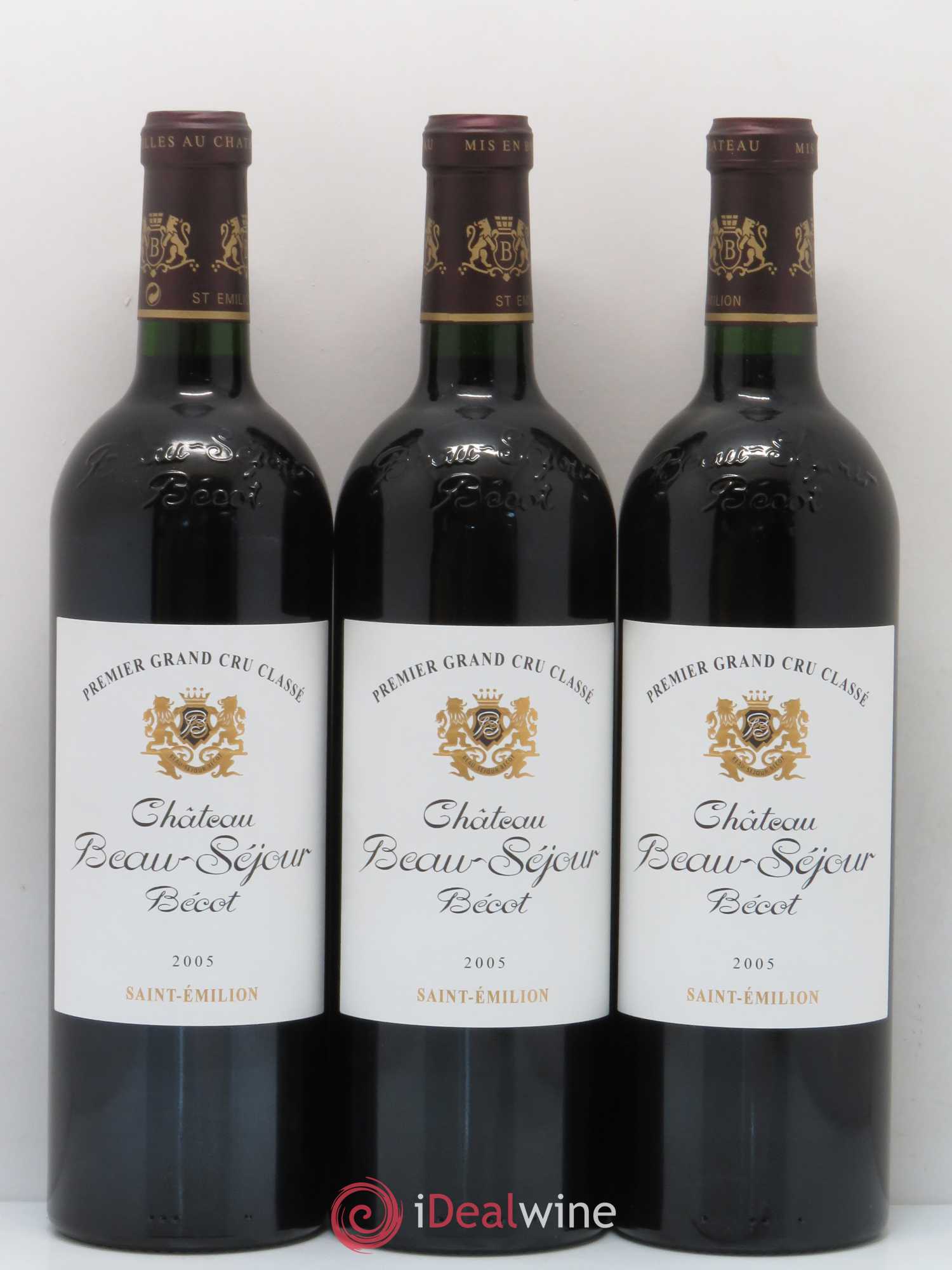 Château Beau-Séjour Bécot 1er Grand Cru Classé B 2005 - Lot de 6 bouteilles - 1