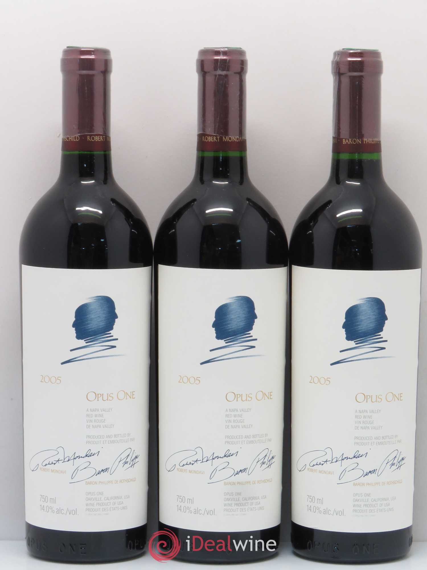 Napa Valley Opus One Robert Mondavi 2005 - Lot de 6 bouteilles - 1