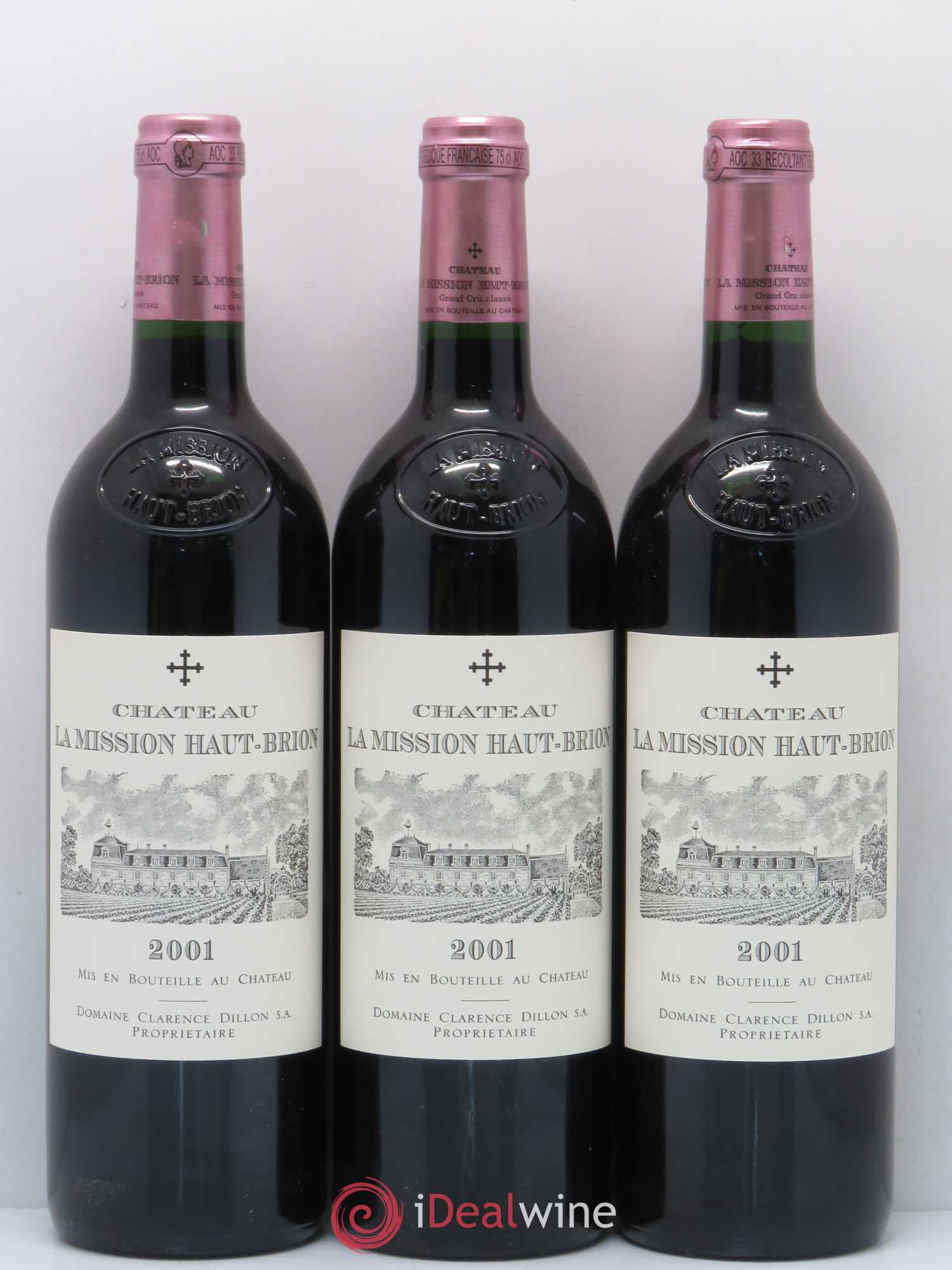 Château la Mission Haut-Brion Cru Classé de Graves 2001 - Lot de 6 bouteilles - 3