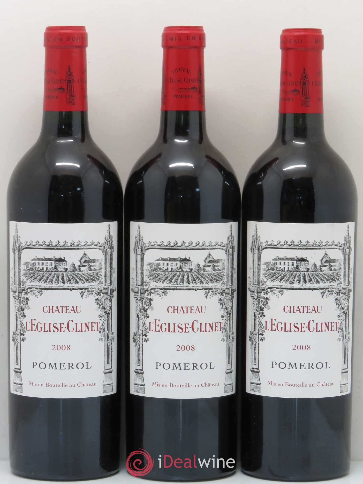 Château l' Église Clinet 2008 - Lot de 6 bouteilles - 1