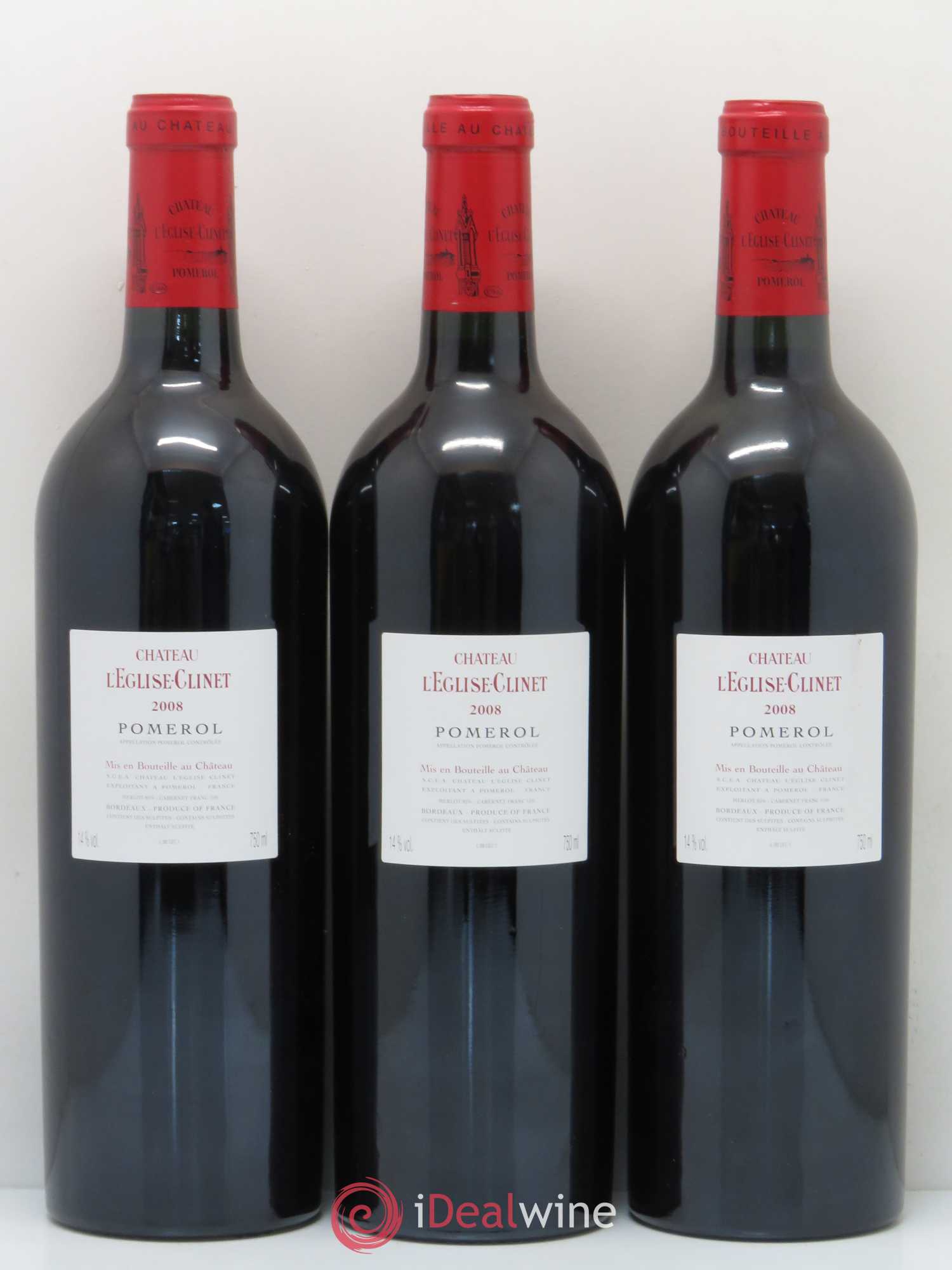 Château l' Église Clinet 2008 - Lot de 6 bouteilles - 2