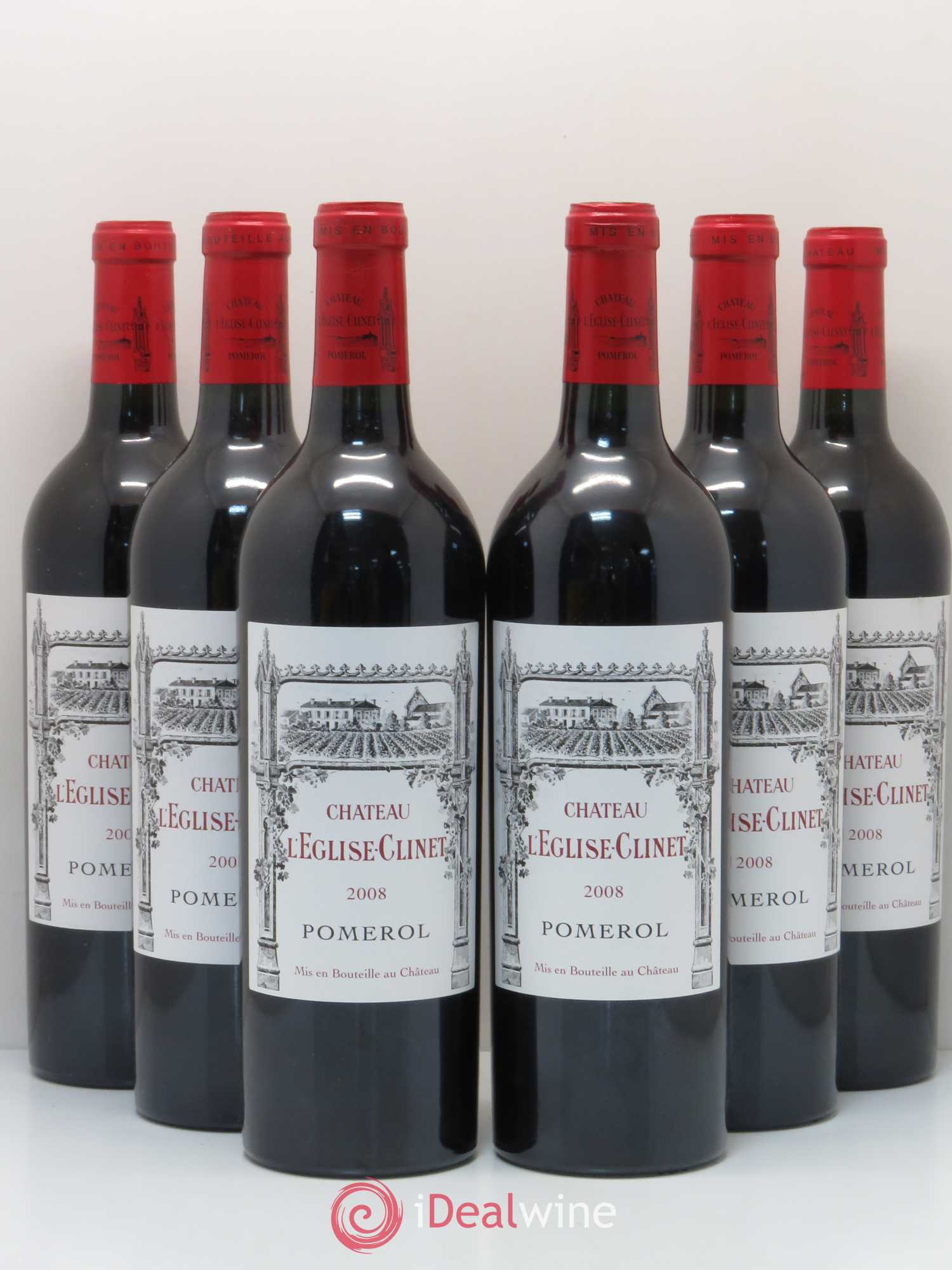 Château l' Église Clinet 2008 - Lot de 6 bouteilles - 0