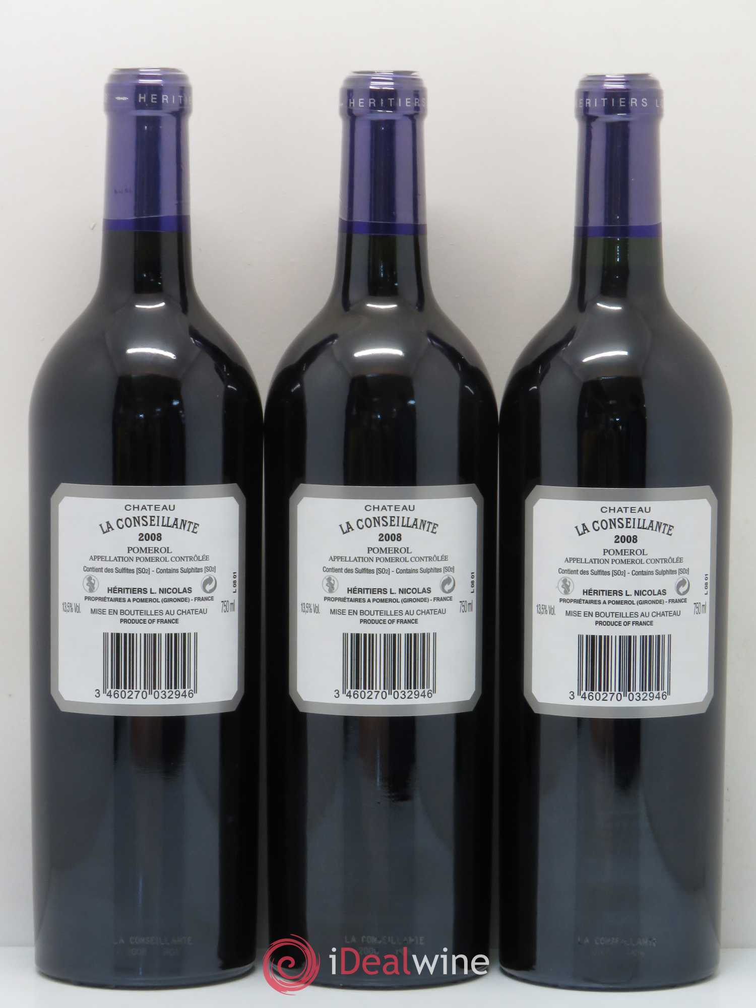 Château la Conseillante 2008 - Lot de 6 bouteilles - 4