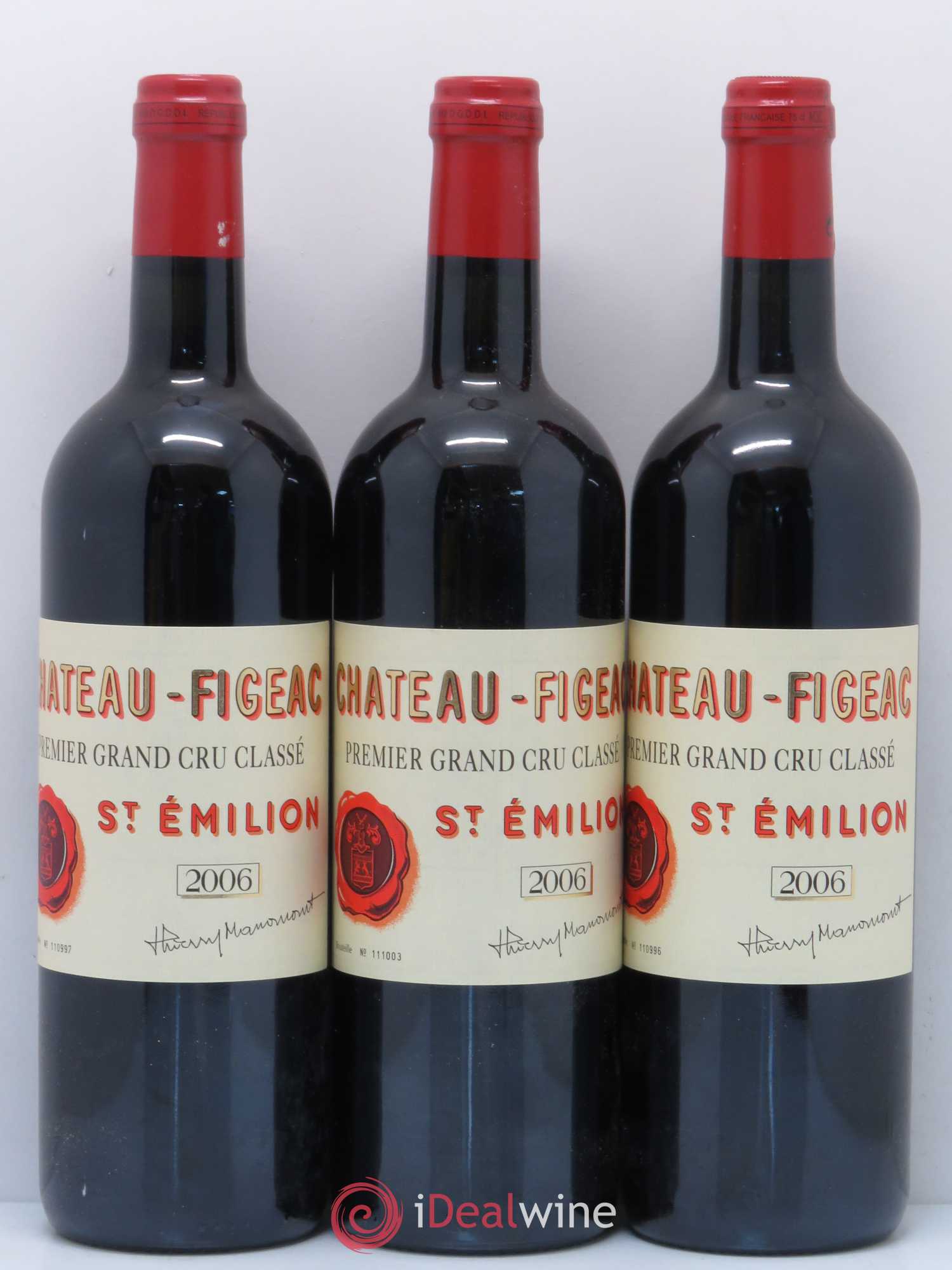 Château Figeac 1er Grand Cru Classé A 2006 - Lot de 6 bouteilles - 1