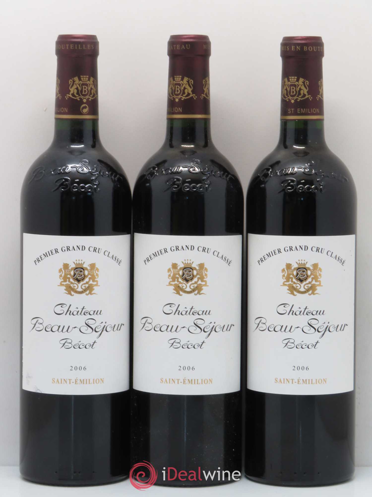 Château Beau-Séjour Bécot 1er Grand Cru Classé B 2006 - Lot de 6 bouteilles - 1