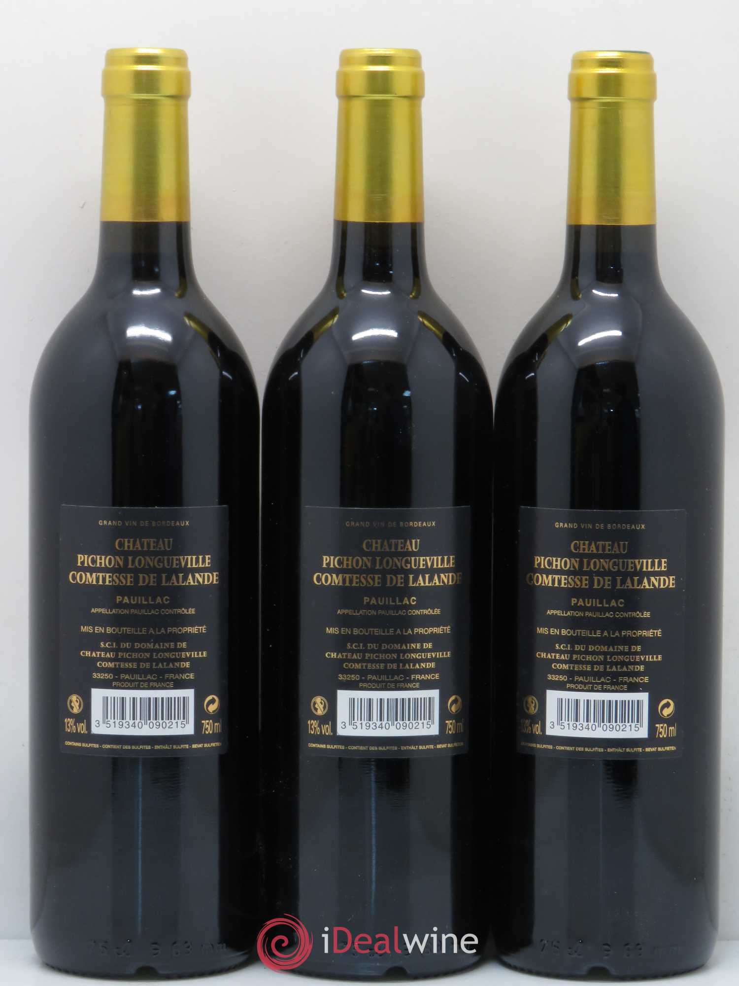 Château Pichon Longueville Comtesse de Lalande 2ème Grand Cru Classé 2009 - Lot de 6 bouteilles - 2