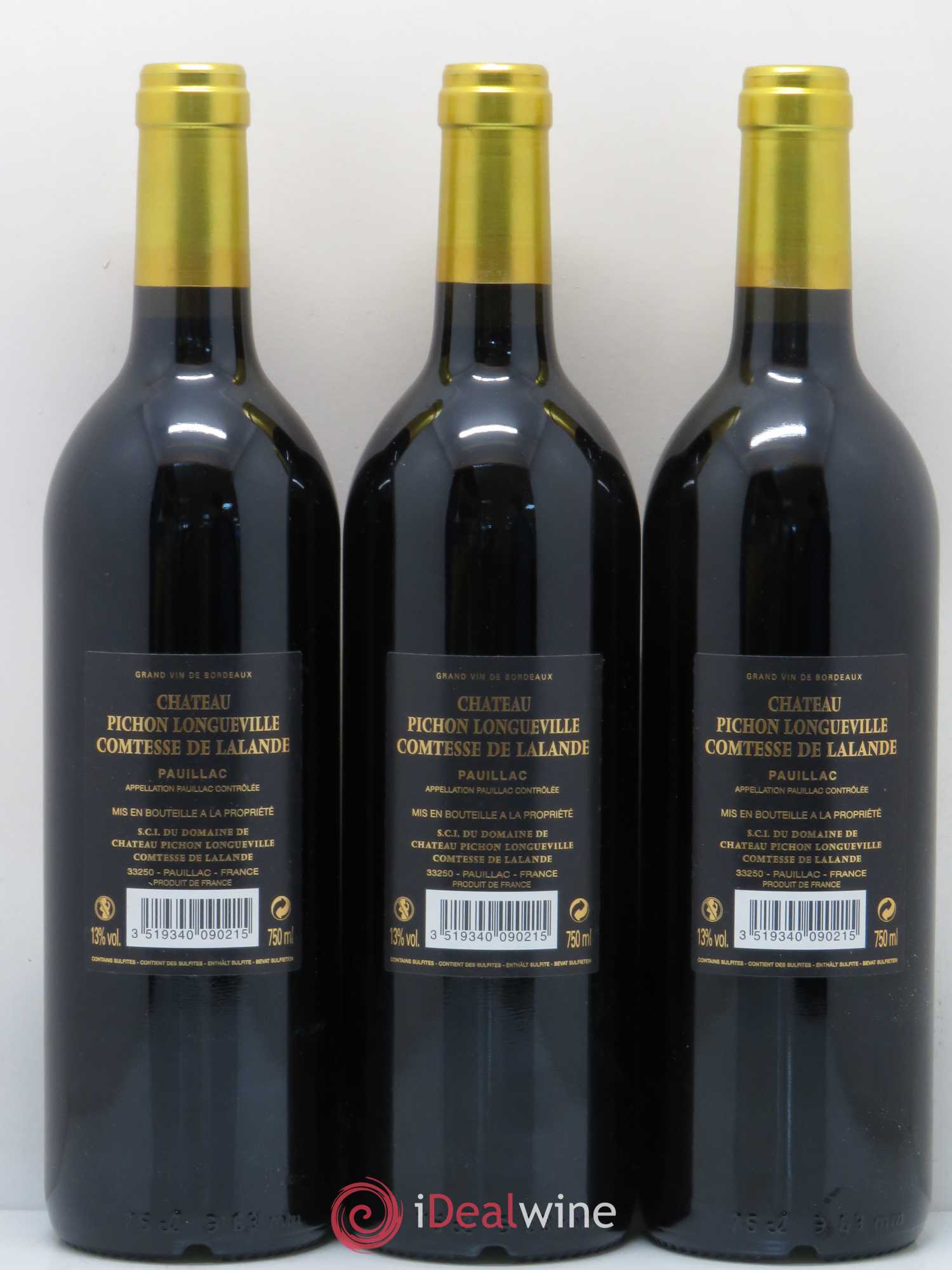 Château Pichon Longueville Comtesse de Lalande 2ème Grand Cru Classé 2009 - Lot de 6 bouteilles - 4