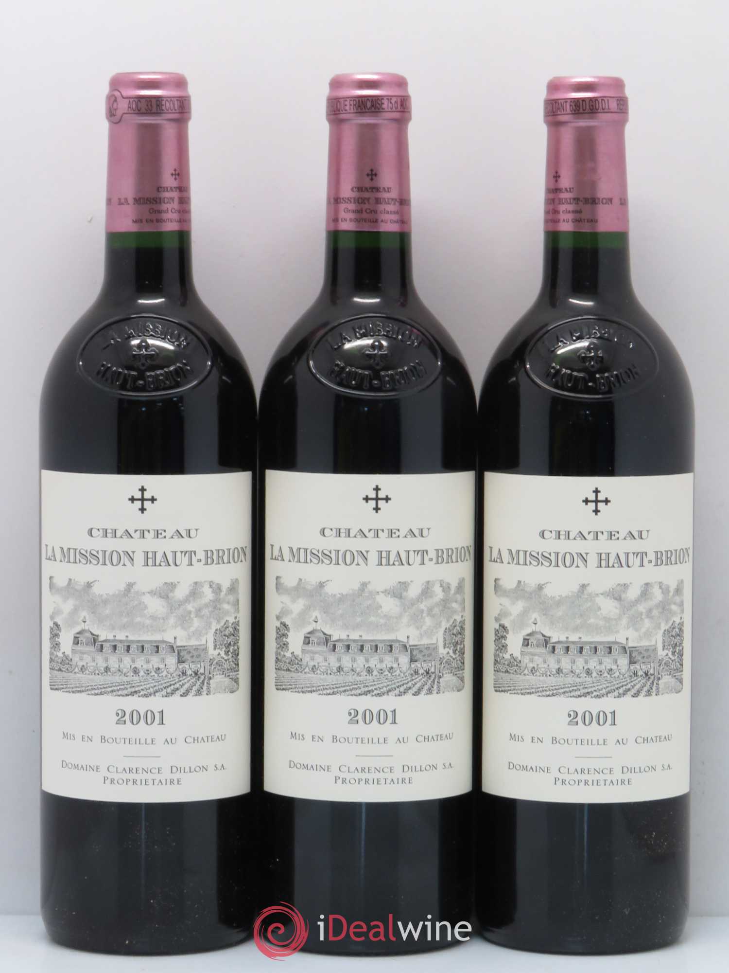 Château la Mission Haut-Brion Cru Classé de Graves 2001 - Lot de 6 bouteilles - 3