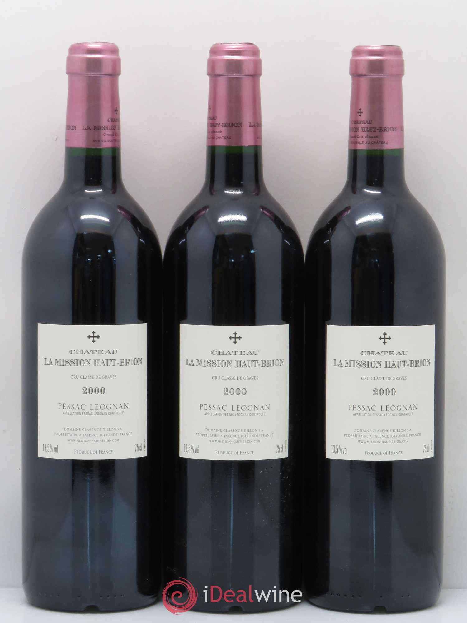 Château la Mission Haut-Brion Cru Classé de Graves 2000 - Lot de 6 bouteilles - 2
