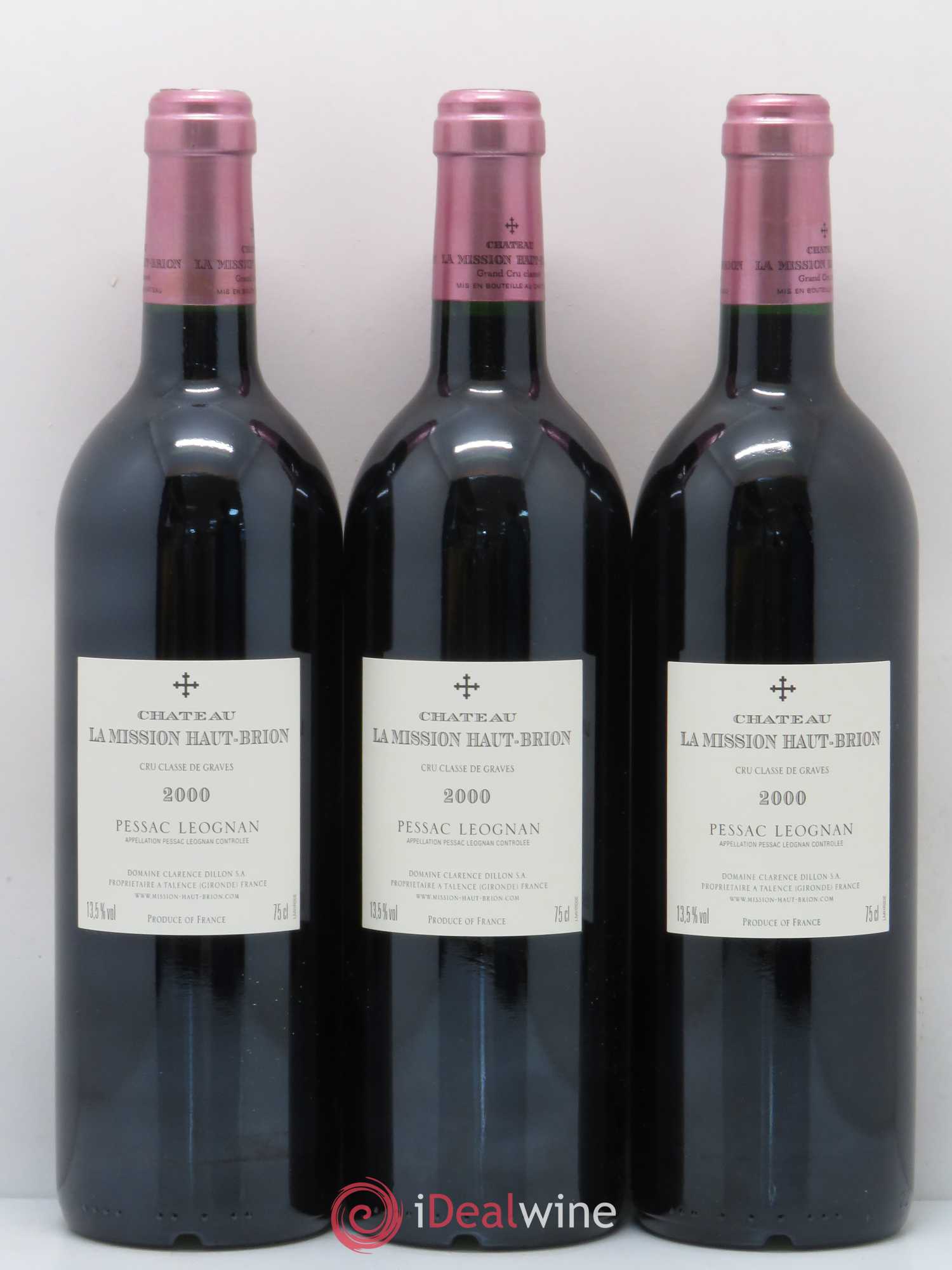 Château la Mission Haut-Brion Cru Classé de Graves 2000 - Lot de 6 bouteilles - 4