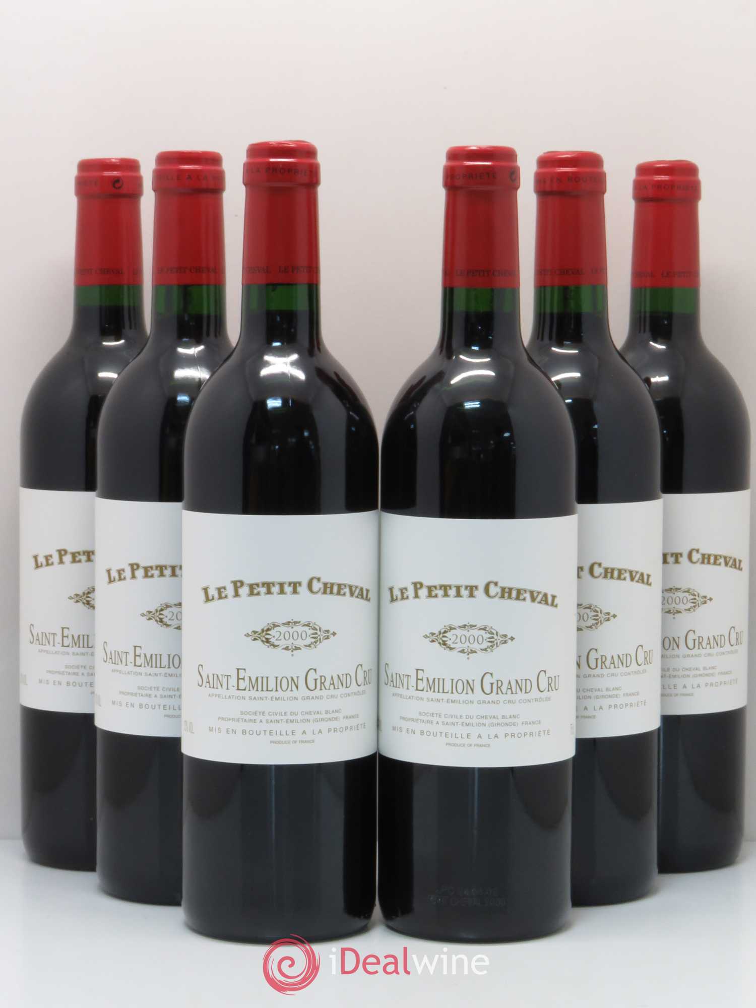 Le Petit Cheval Second Vin 2000 - Lot de 6 bouteilles - 0
