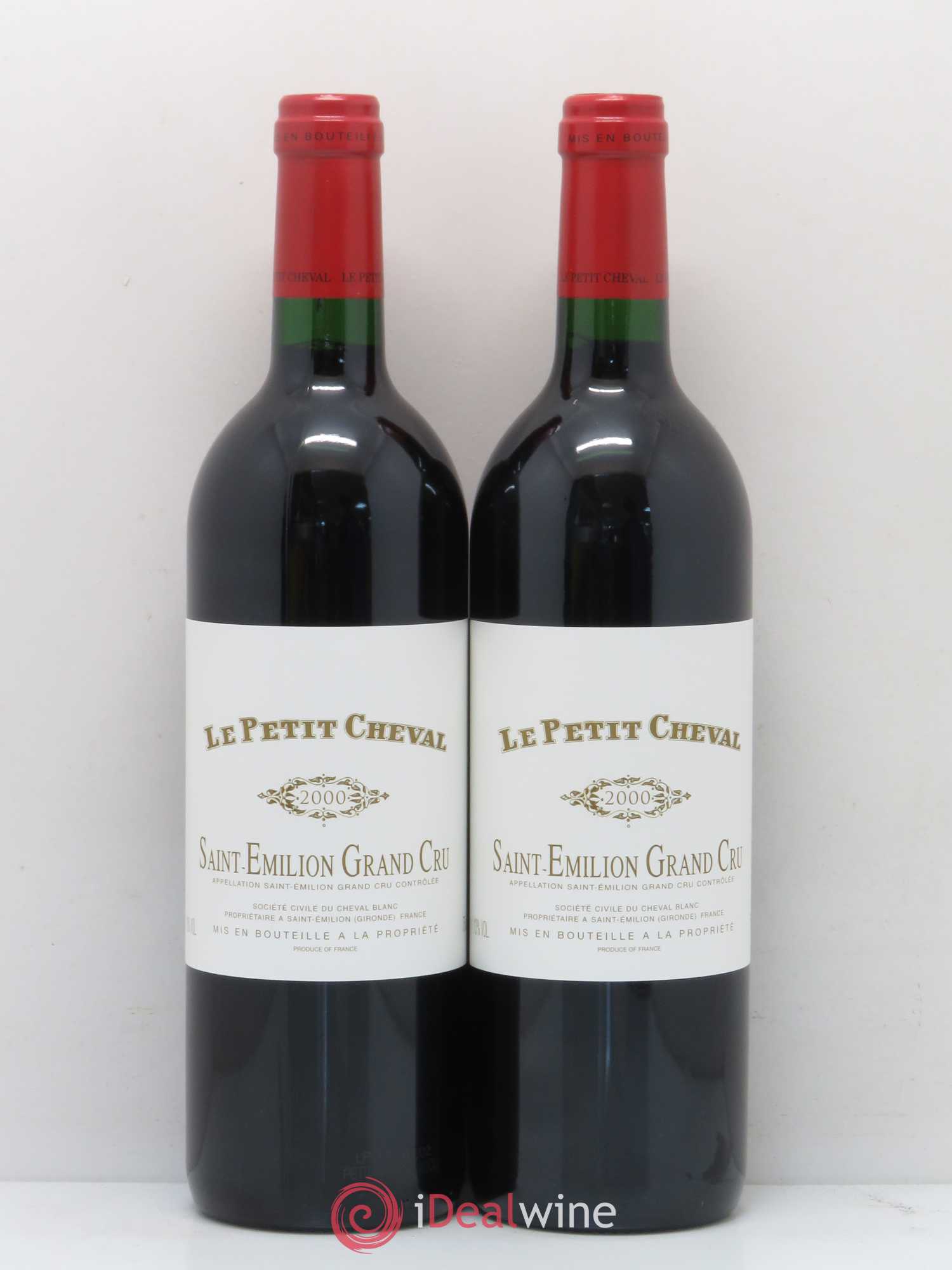 Le Petit Cheval Second Vin 2000 - Lot de 2 bouteilles - 0