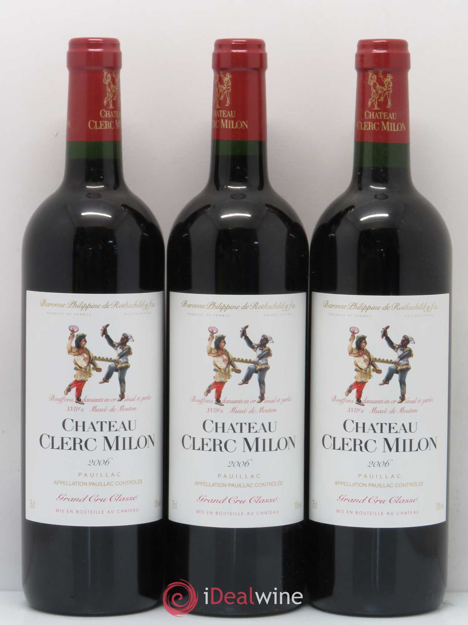 Château Clerc Milon 5ème Grand Cru Classé 2006 - Lot de 12 bouteilles - 1