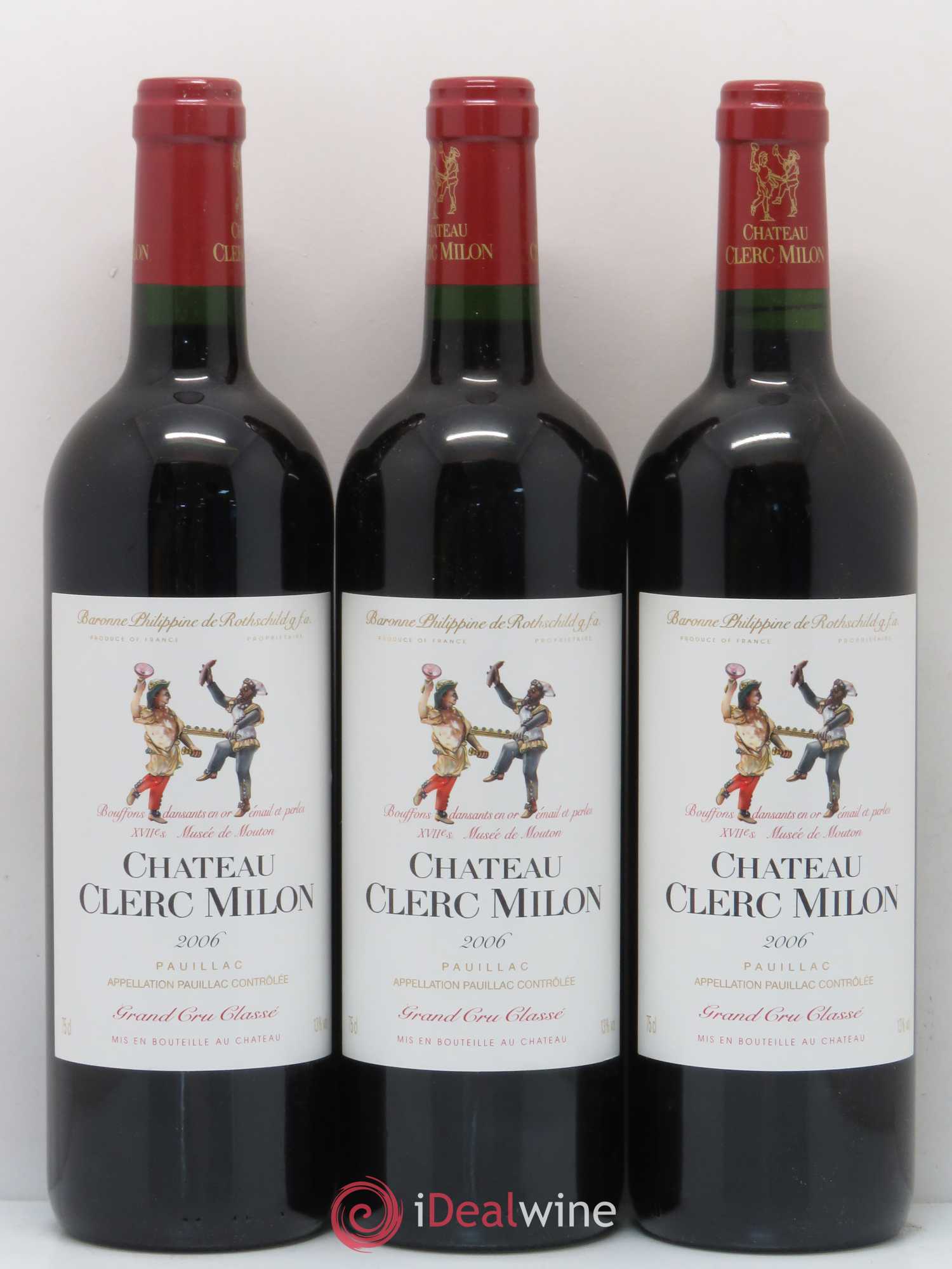 Château Clerc Milon 5ème Grand Cru Classé 2006 - Lot de 12 bouteilles - 2