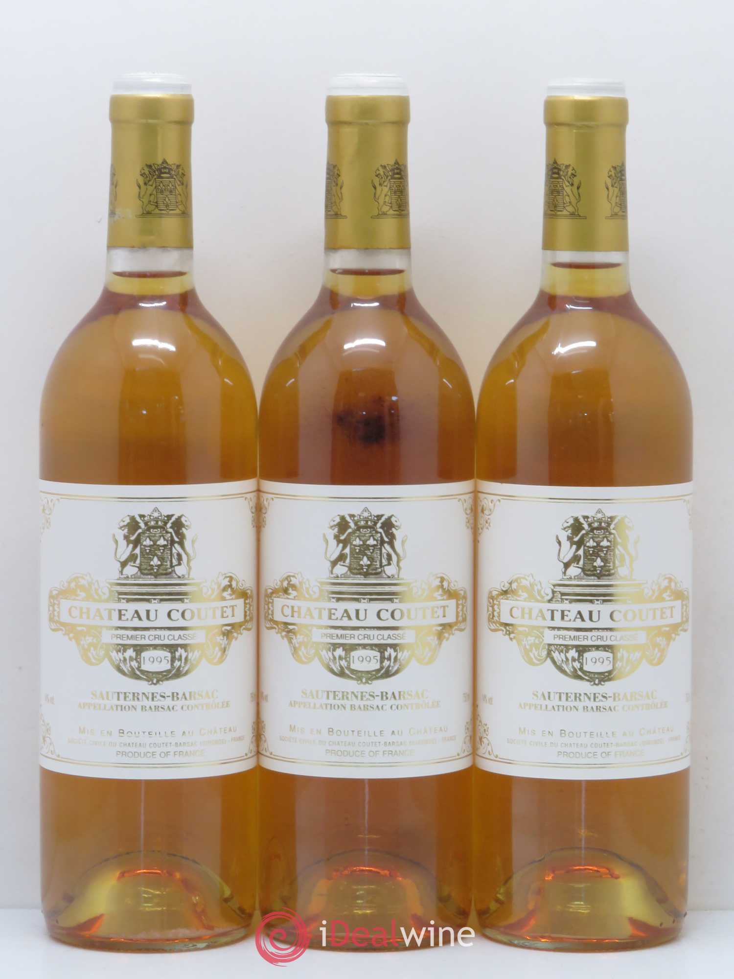 Château Coutet 1er Grand Cru Classé 1995 - Lotto di 6 bottiglie - 1