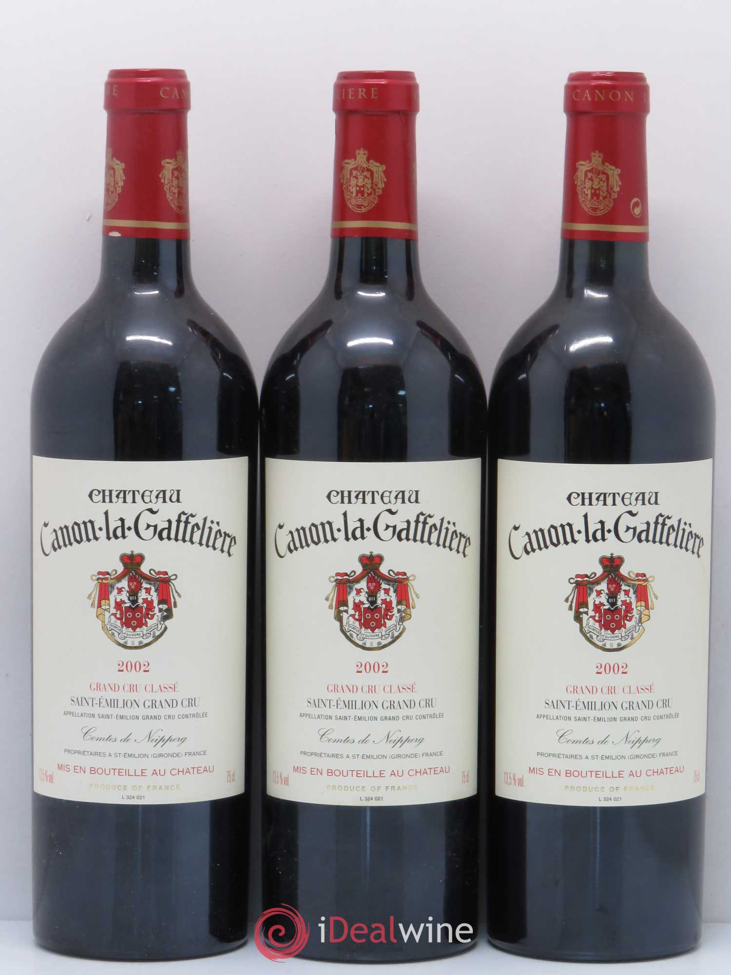 Château Canon la Gaffelière 1er Grand Cru Classé B 2002 - Lot de 6 bouteilles - 1