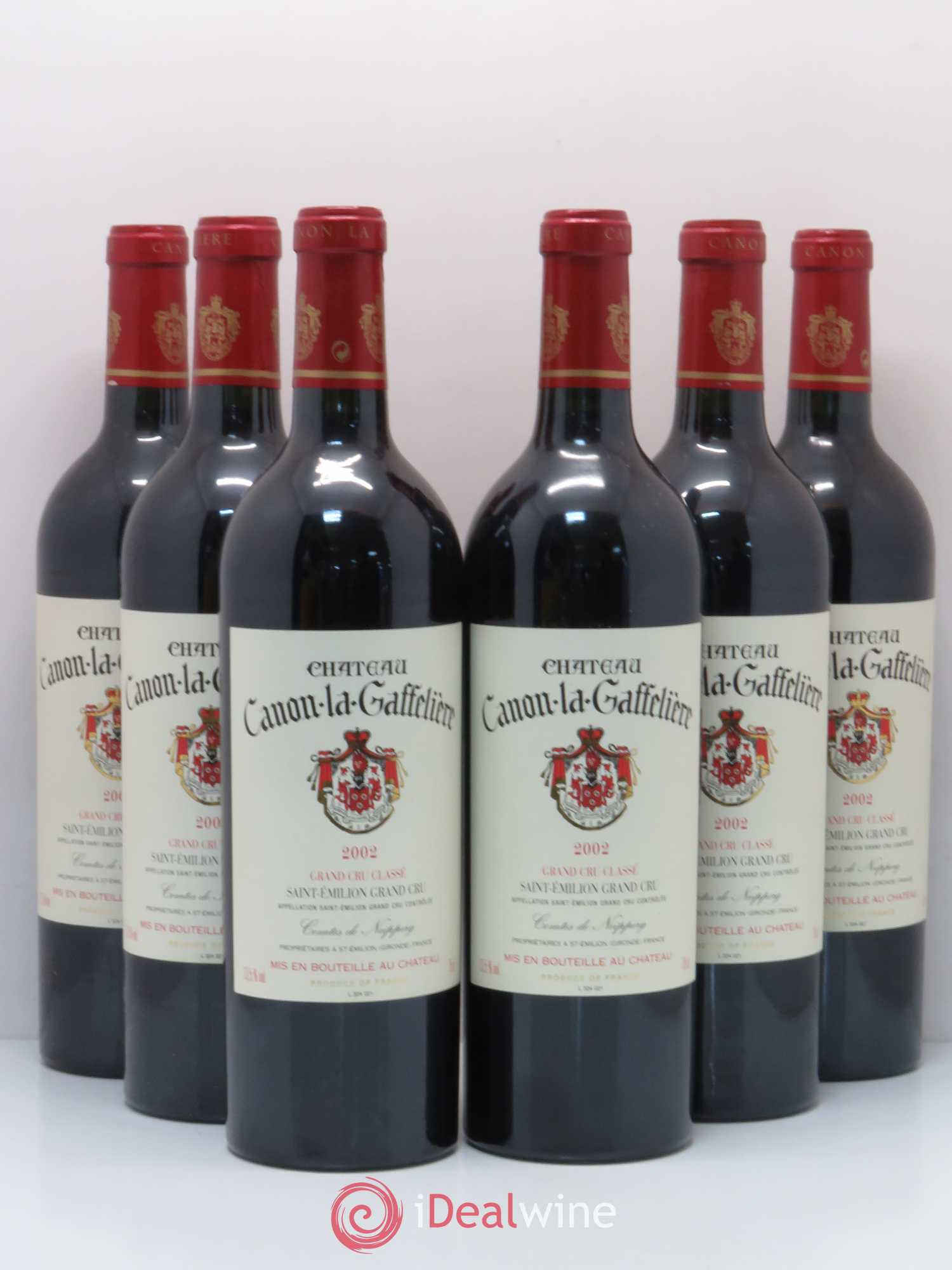 Château Canon la Gaffelière 1er Grand Cru Classé B 2002 - Lot de 6 bouteilles - 0