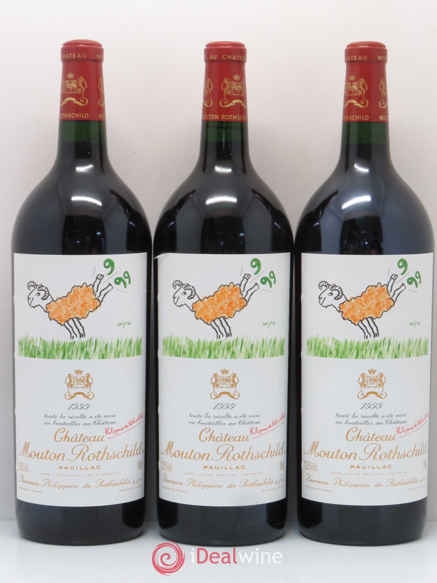 Château Mouton Rothschild 1er Grand Cru Classé 1999 - Lot de 6 magnums - 3