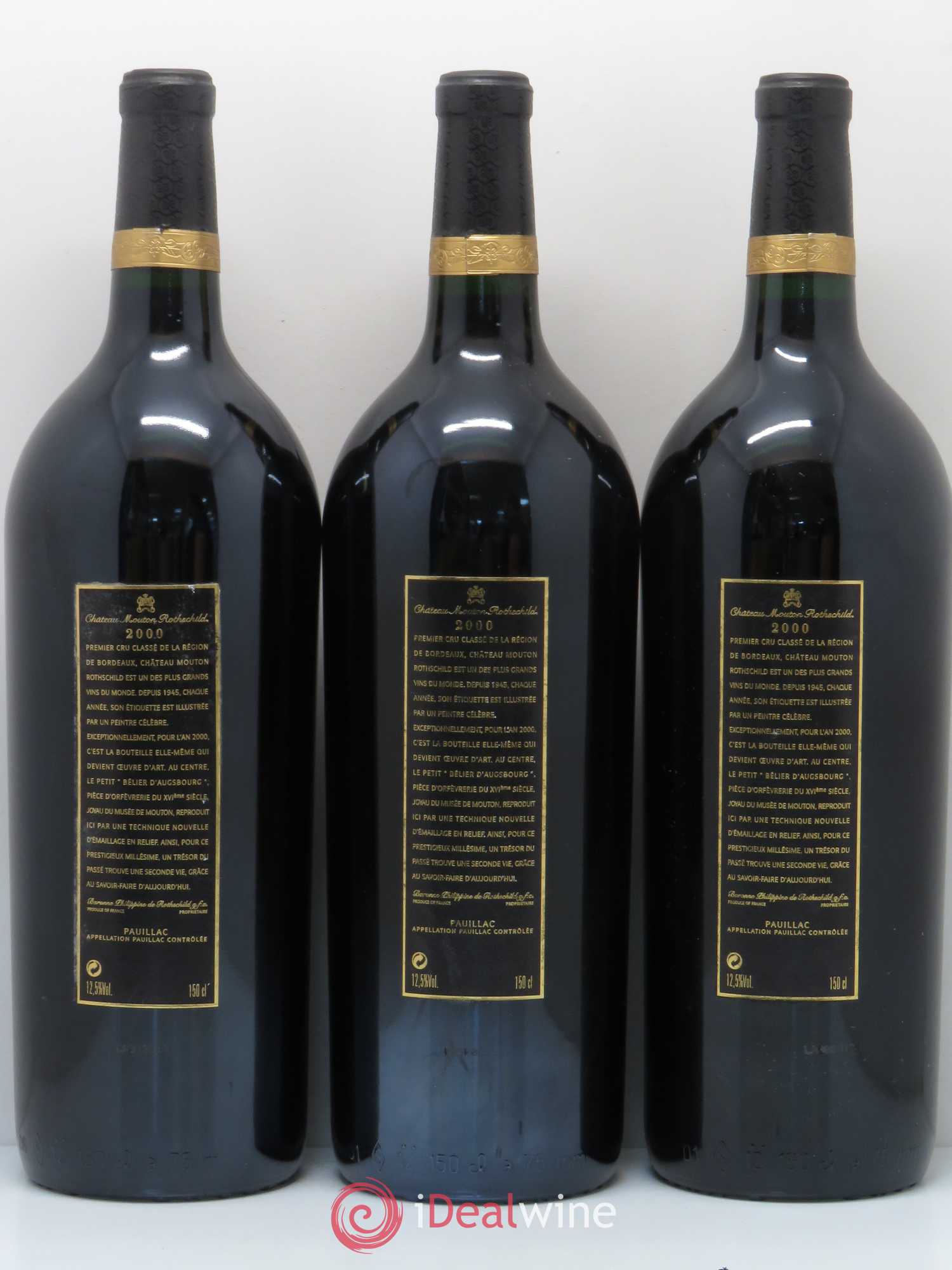 Château Mouton Rothschild 1er Grand Cru Classé 2000 - Lot de 6 magnums - 2