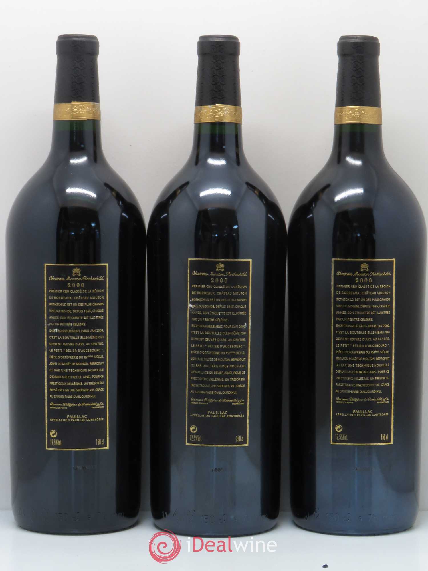 Château Mouton Rothschild 1er Grand Cru Classé 2000 - Lot de 6 magnums - 4