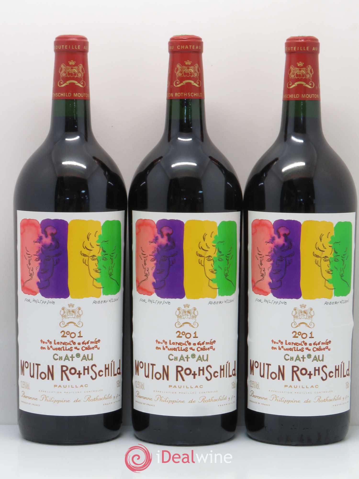 Château Mouton Rothschild 1er Grand Cru Classé 2001 - Lot de 6 magnums - 3