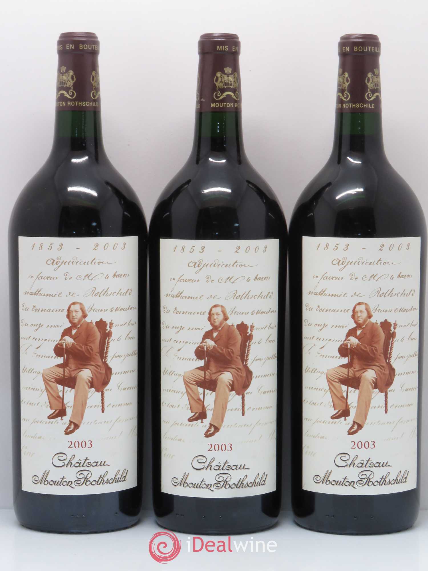 Château Mouton Rothschild 1er Grand Cru Classé 2003 - Posten von 6 Magnum - 3