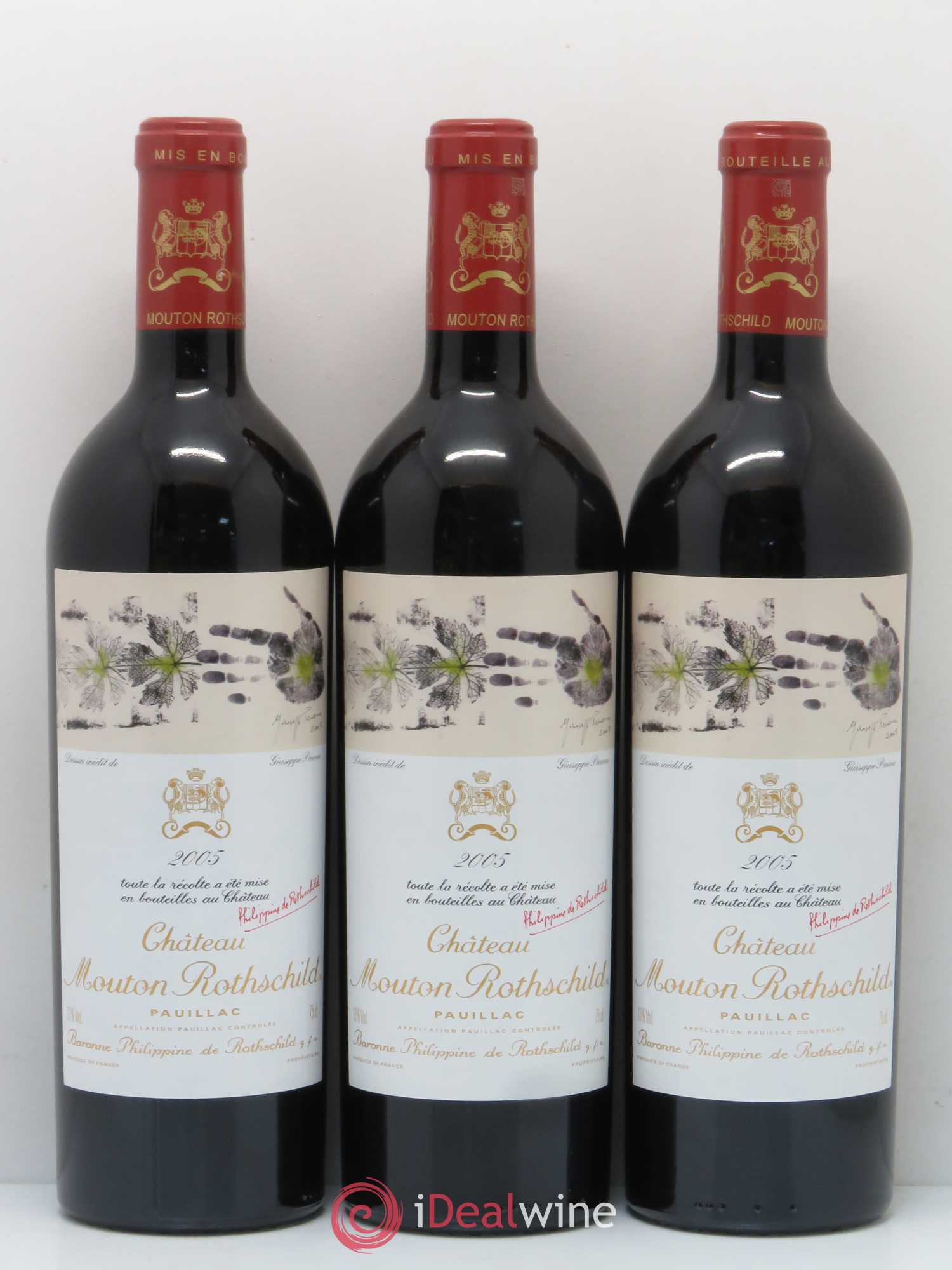 Château Mouton Rothschild 1er Grand Cru Classé 2005 - Lot de 6 bouteilles - 1