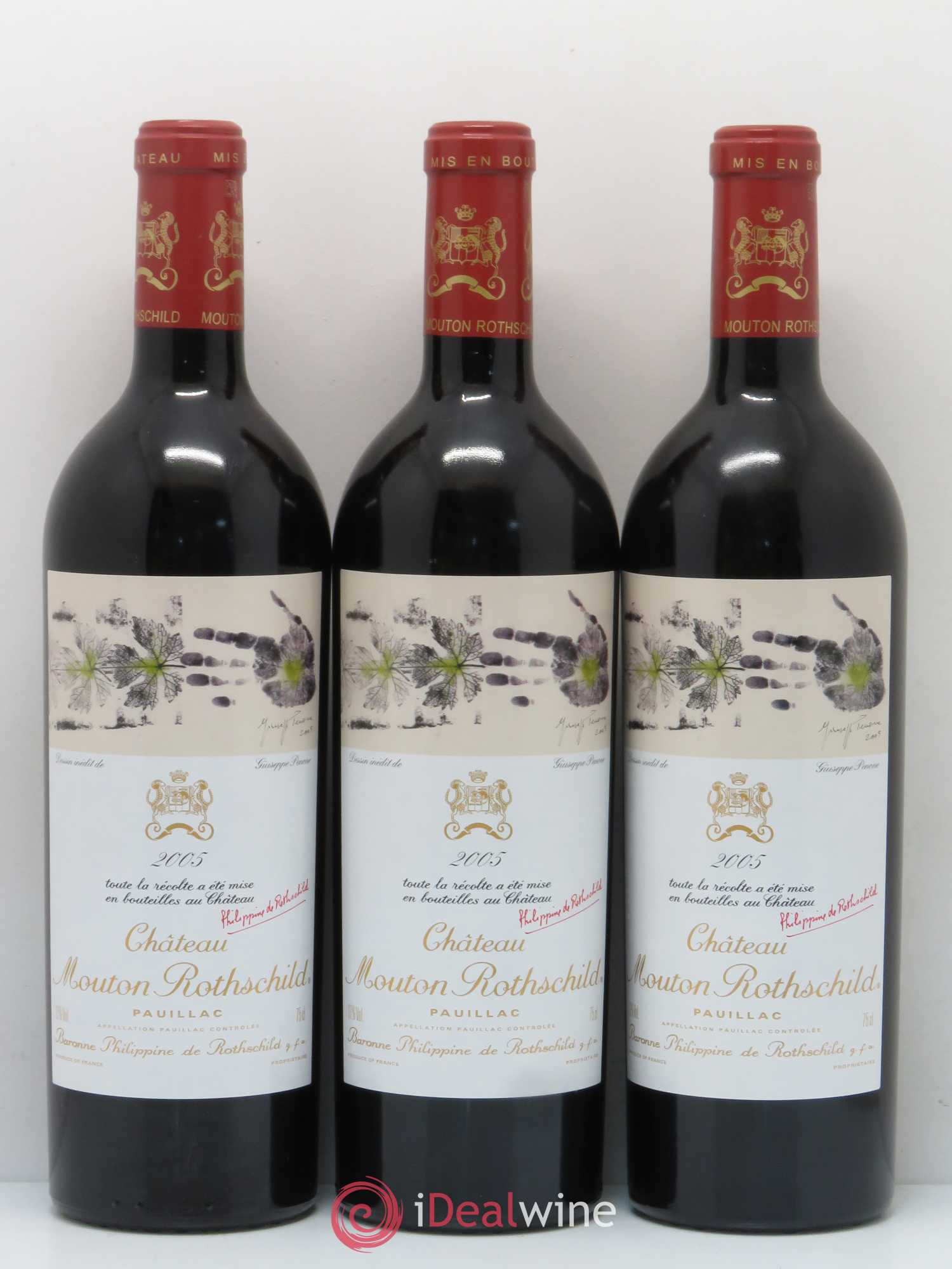 Château Mouton Rothschild 1er Grand Cru Classé 2005 - Lot de 6 bouteilles - 3