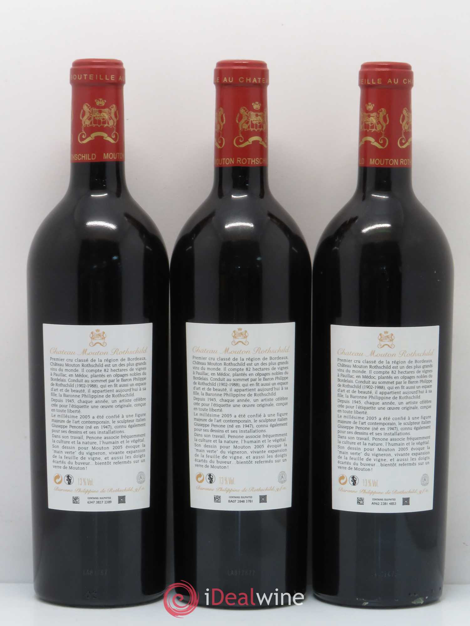 Château Mouton Rothschild 1er Grand Cru Classé 2005 - Lot de 6 bouteilles - 4