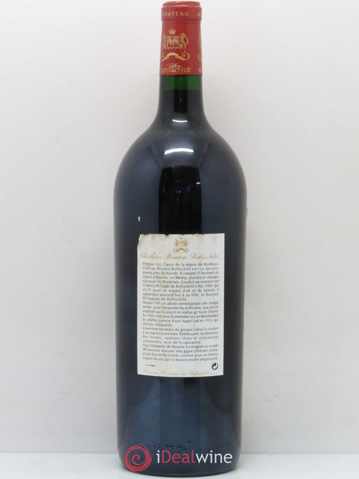 Château Mouton Rothschild 1er Grand Cru Classé 1994 - Lot de 1 magnum - 1
