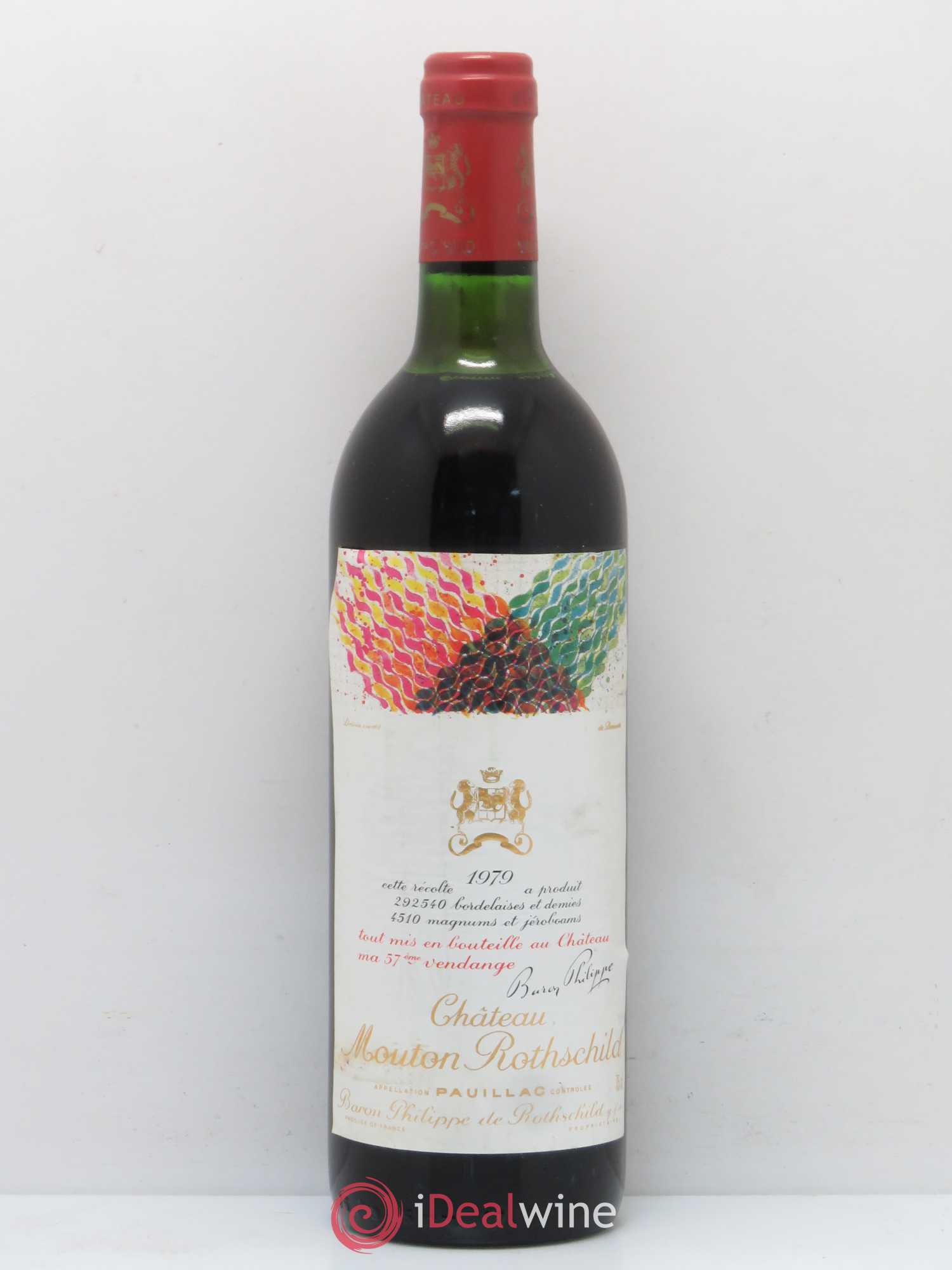 Château Mouton Rothschild 1er Grand Cru Classé 1979 - Lot de 1 bouteille - 0
