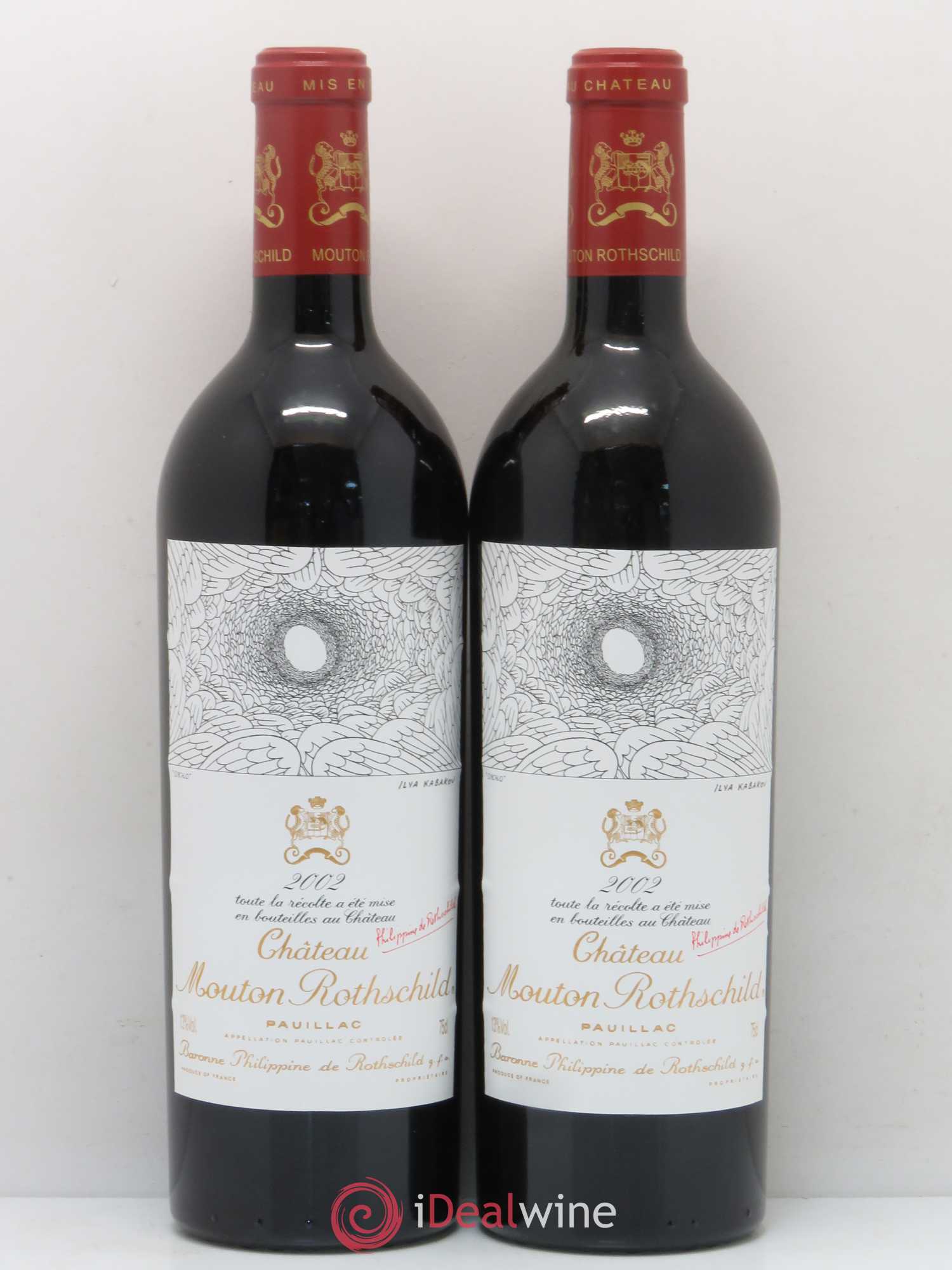 Château Mouton Rothschild 1er Grand Cru Classé 2002 - Lot de 5 bouteilles - 3