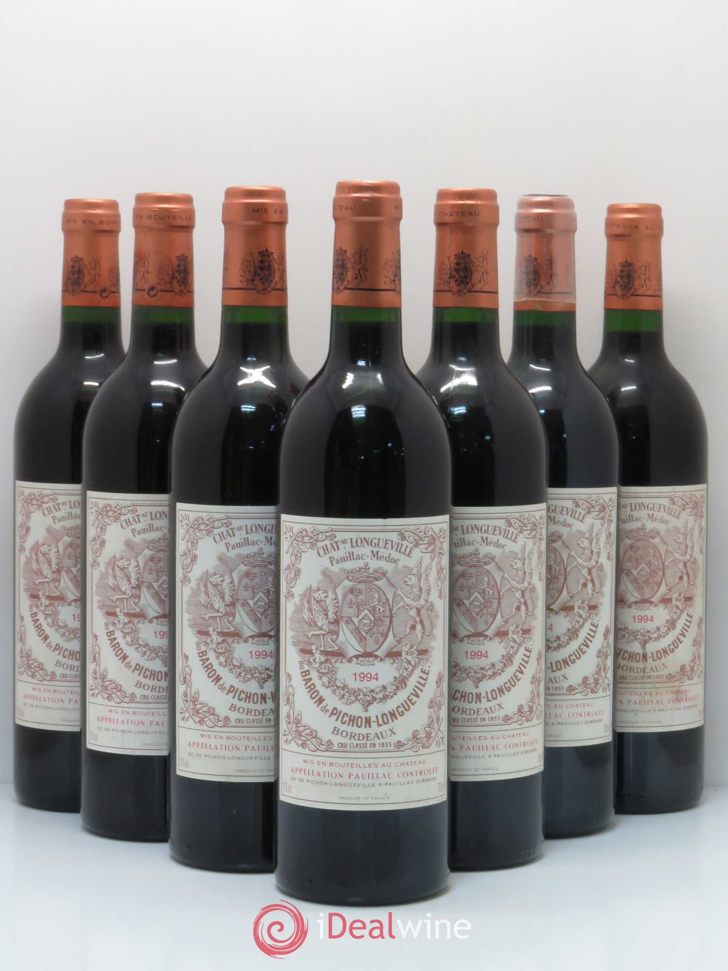 Pichon Longueville Baron 2ème Grand Cru Classé 1994 - Lot de 7 bouteilles - 0