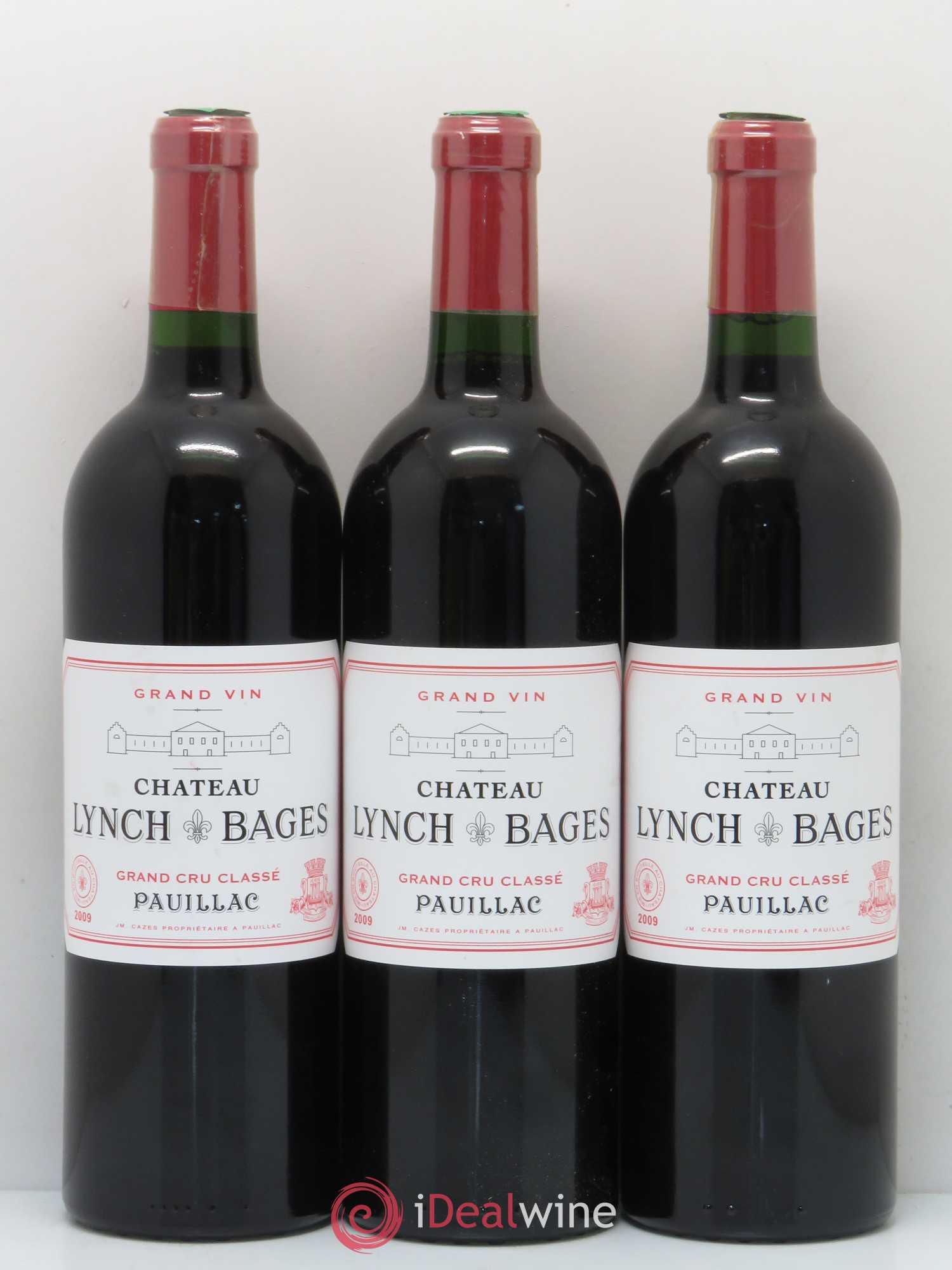Château Lynch Bages 5ème Grand Cru Classé 2009 - Lot de 3 bouteilles - 0