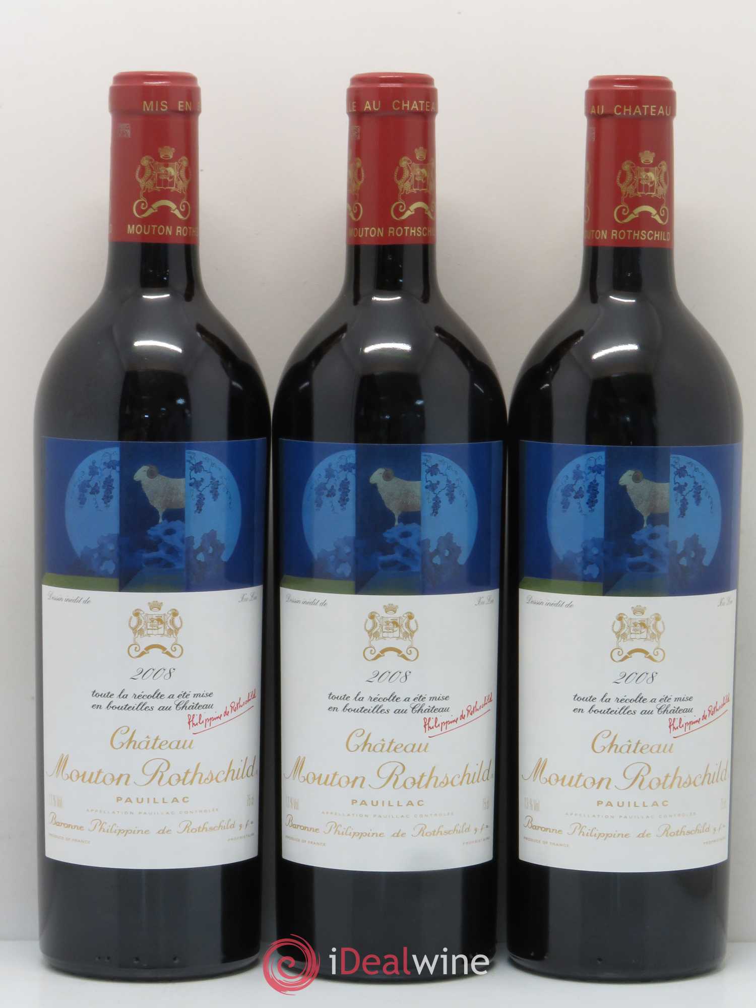 Château Mouton Rothschild 1er Grand Cru Classé 2008 - Lot de 6 bouteilles - 3