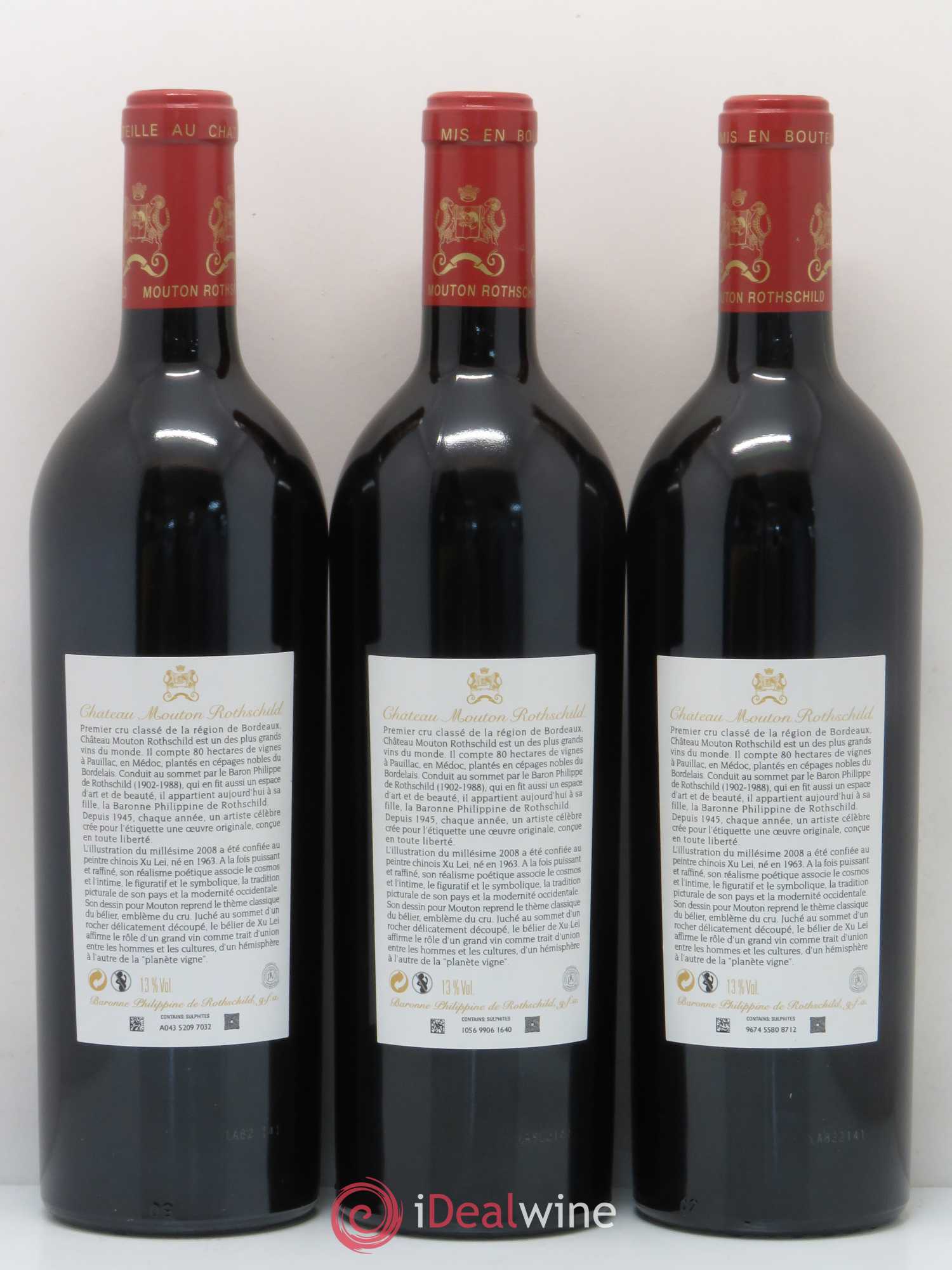 Château Mouton Rothschild 1er Grand Cru Classé 2008 - Lot de 6 bouteilles - 4