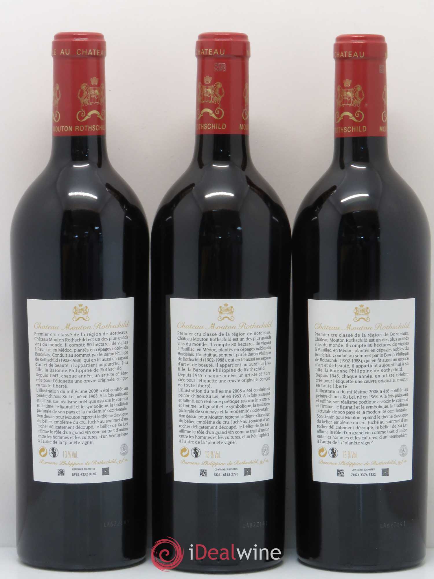 Buy Château Mouton Rothschild 1er Grand Cru Classé 2008 (lot