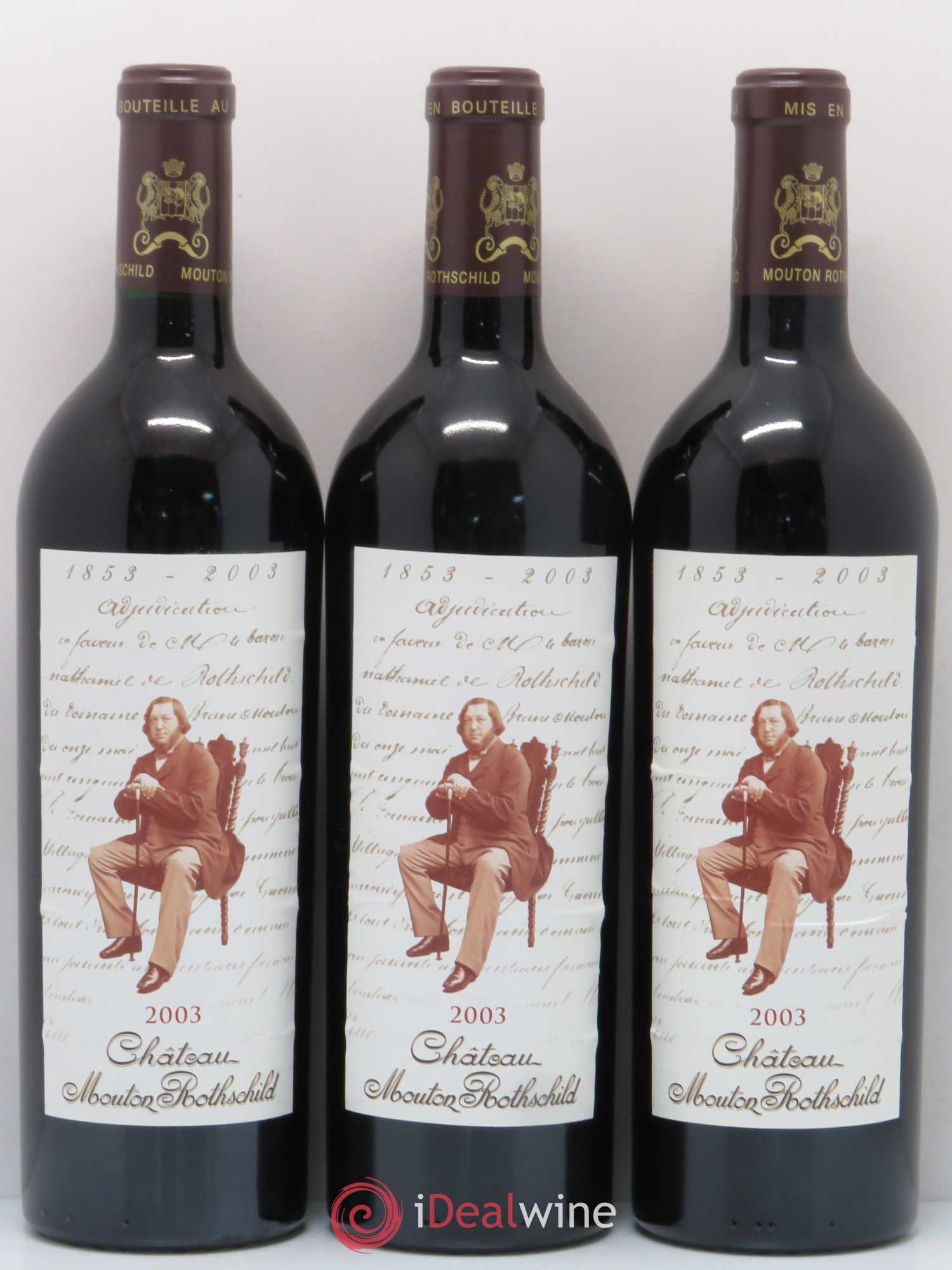 Château Mouton Rothschild 1er Grand Cru Classé 2003 - Lot de 6 bouteilles - 1