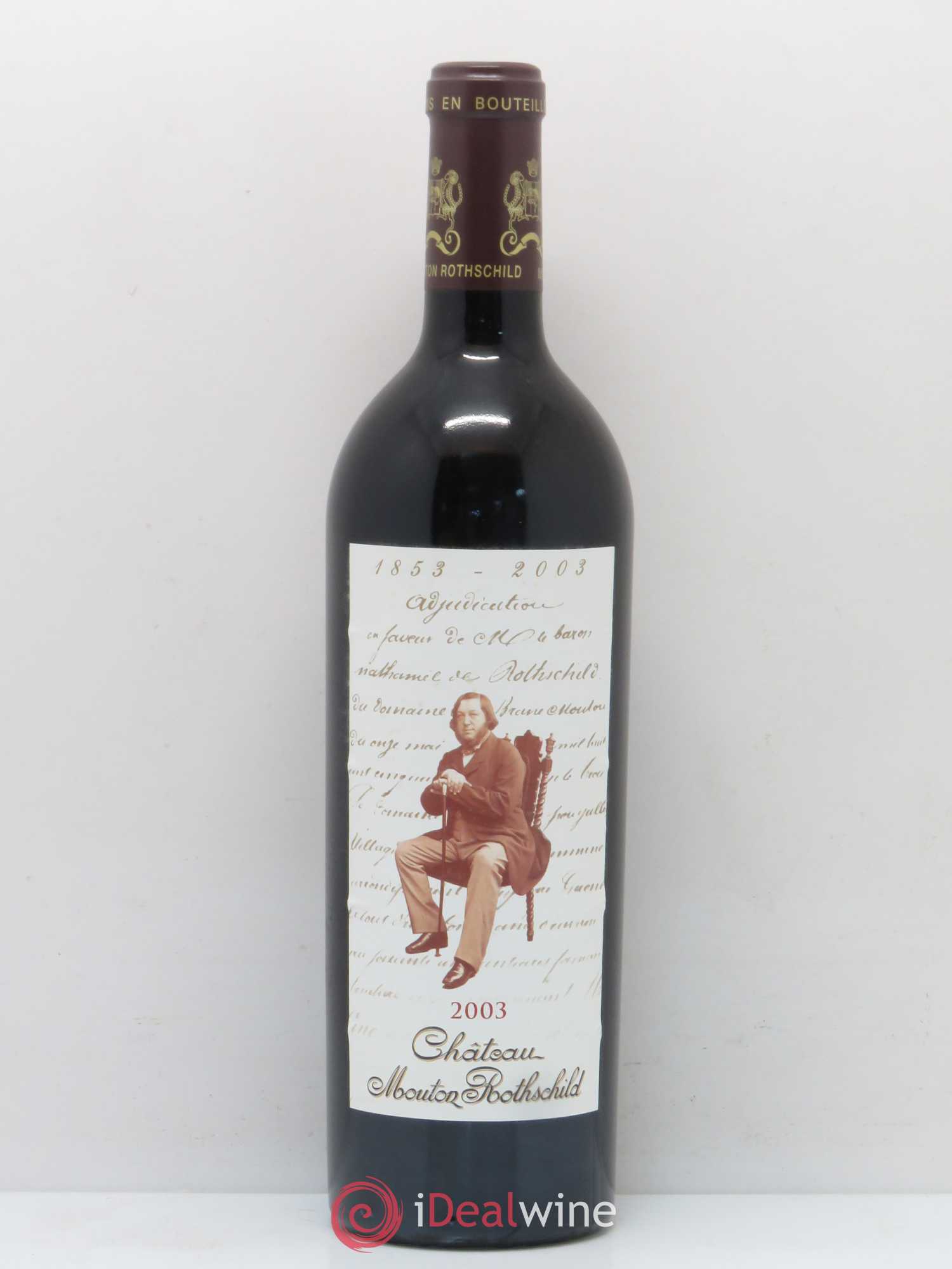 Château Mouton Rothschild 1er Grand Cru Classé 2003 - Lot de 1 bouteille - 0