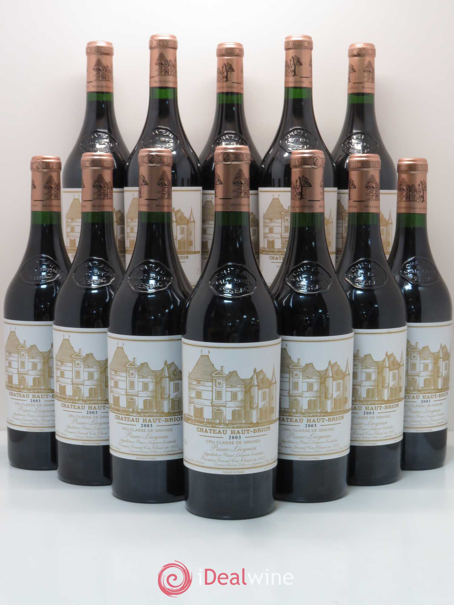 Château Haut Brion 1er Grand Cru Classé 2003 - Lot de 12 bouteilles - 0