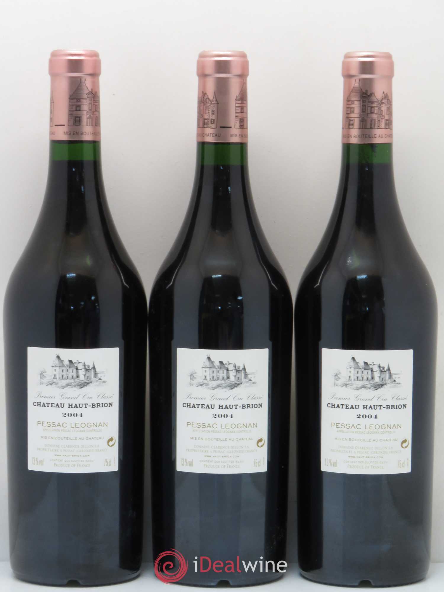 Château Haut Brion 1er Grand Cru Classé 2004 - Lot de 12 bouteilles - 6