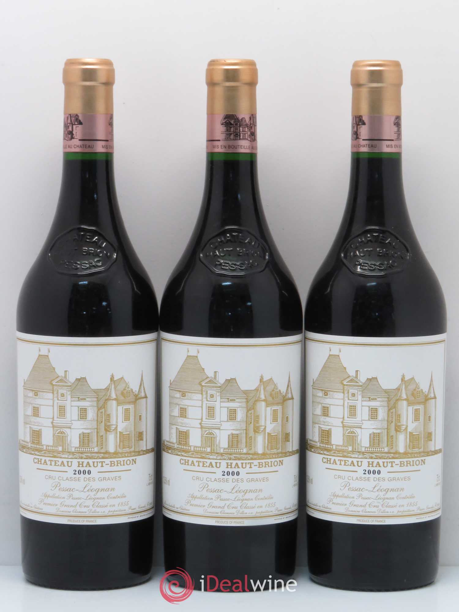 Château Haut Brion 1er Grand Cru Classé 2000 - Lot de 12 bouteilles - 2