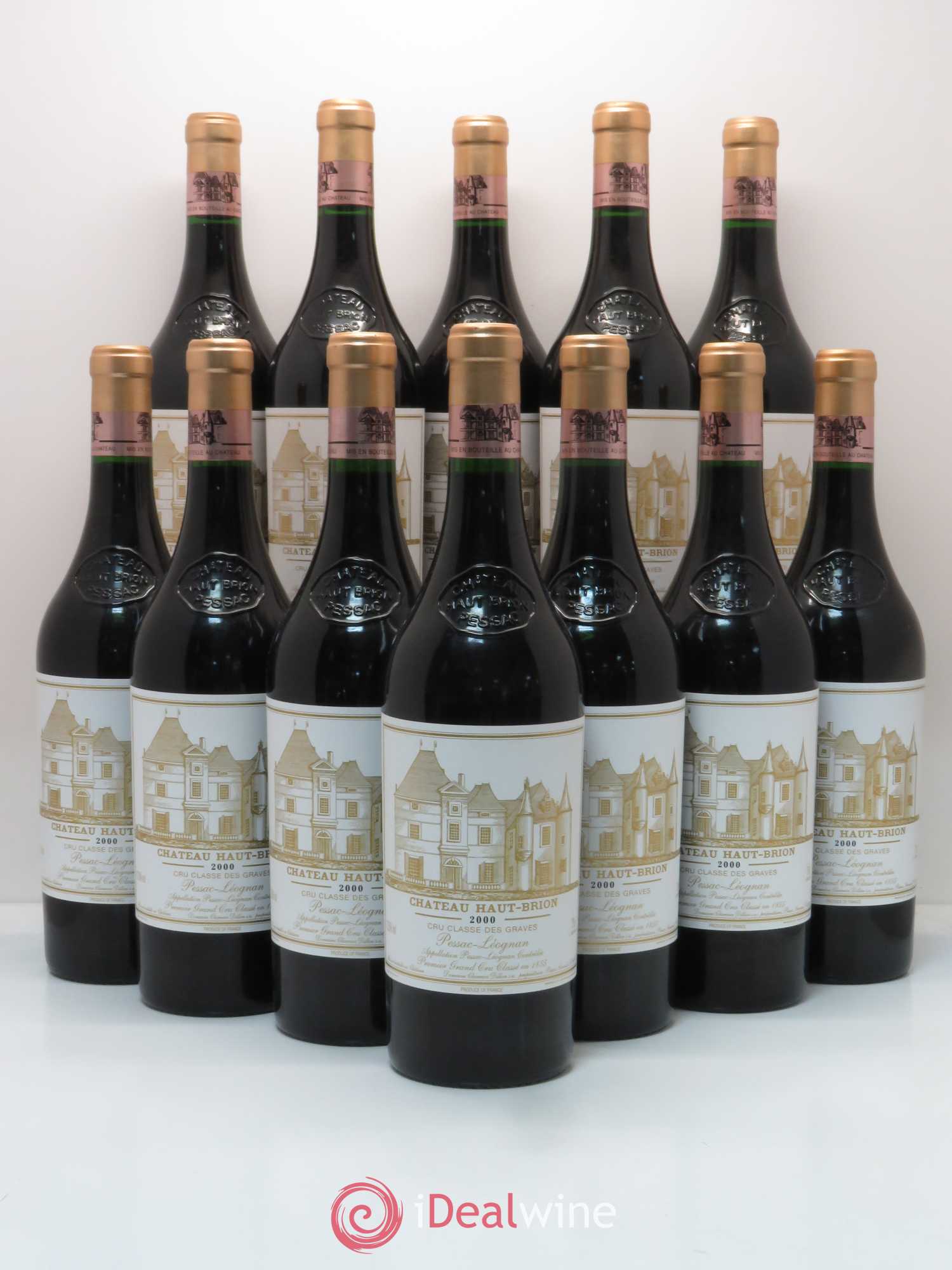 Château Haut Brion 1er Grand Cru Classé 2000 - Lot de 12 bouteilles - 0